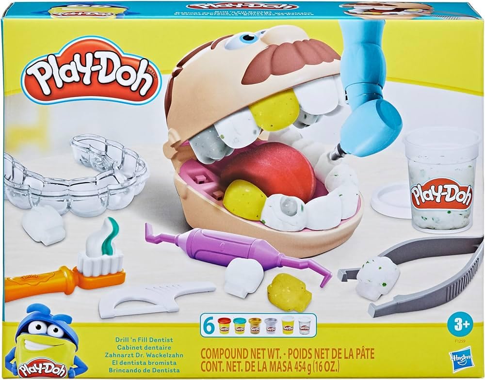 Foto 2 pulgar | Juguete De Dentista Play-doh Drill 'n Fill Para Niños De Más De 3 Años Con 10 Herramientas - Venta Internacional.