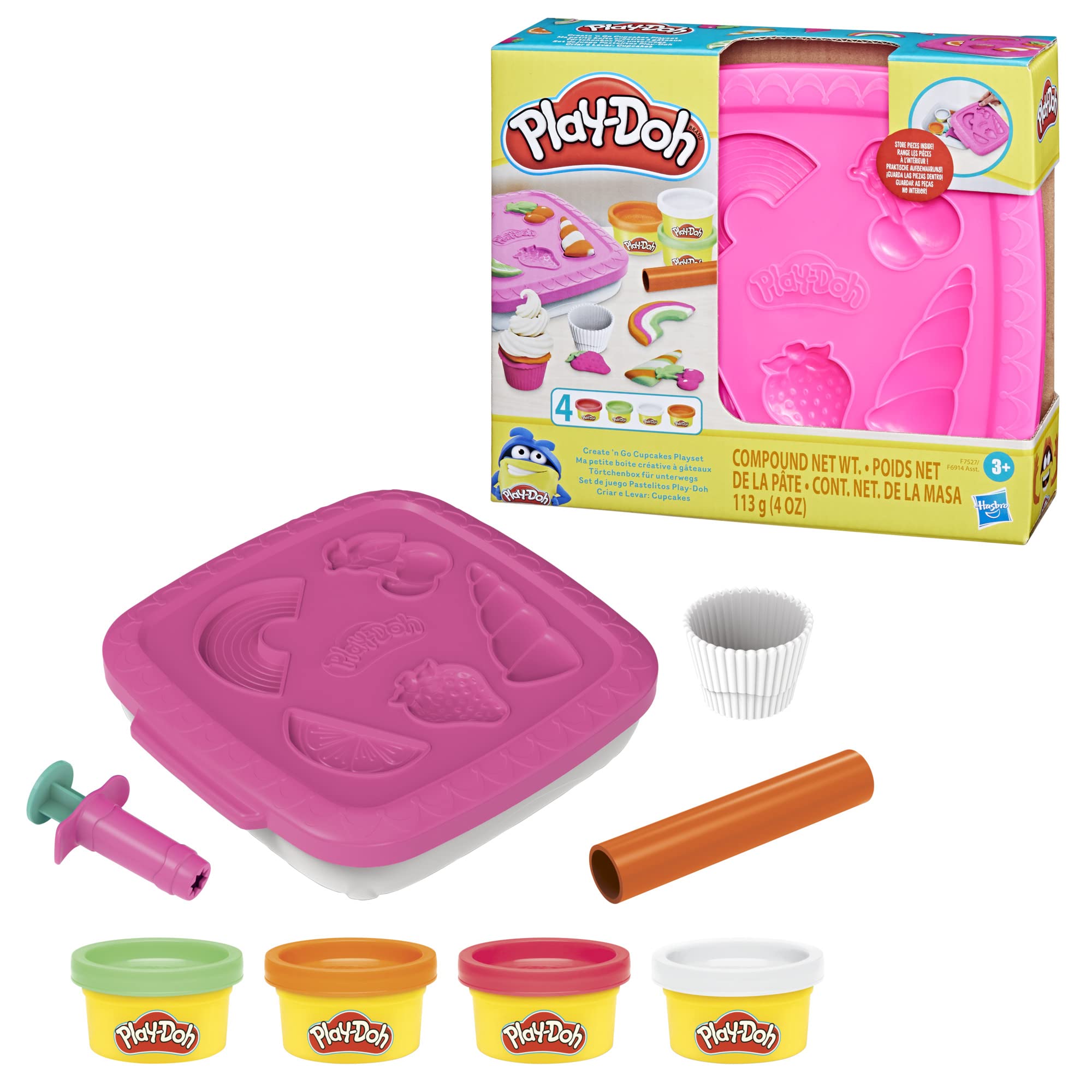 Foto 3 pulgar | Set De Juego Play-doh Create 'n Go Para Cupcakes Con Capacidad De Almacenamiento Durante Más De 3 Años - Venta In