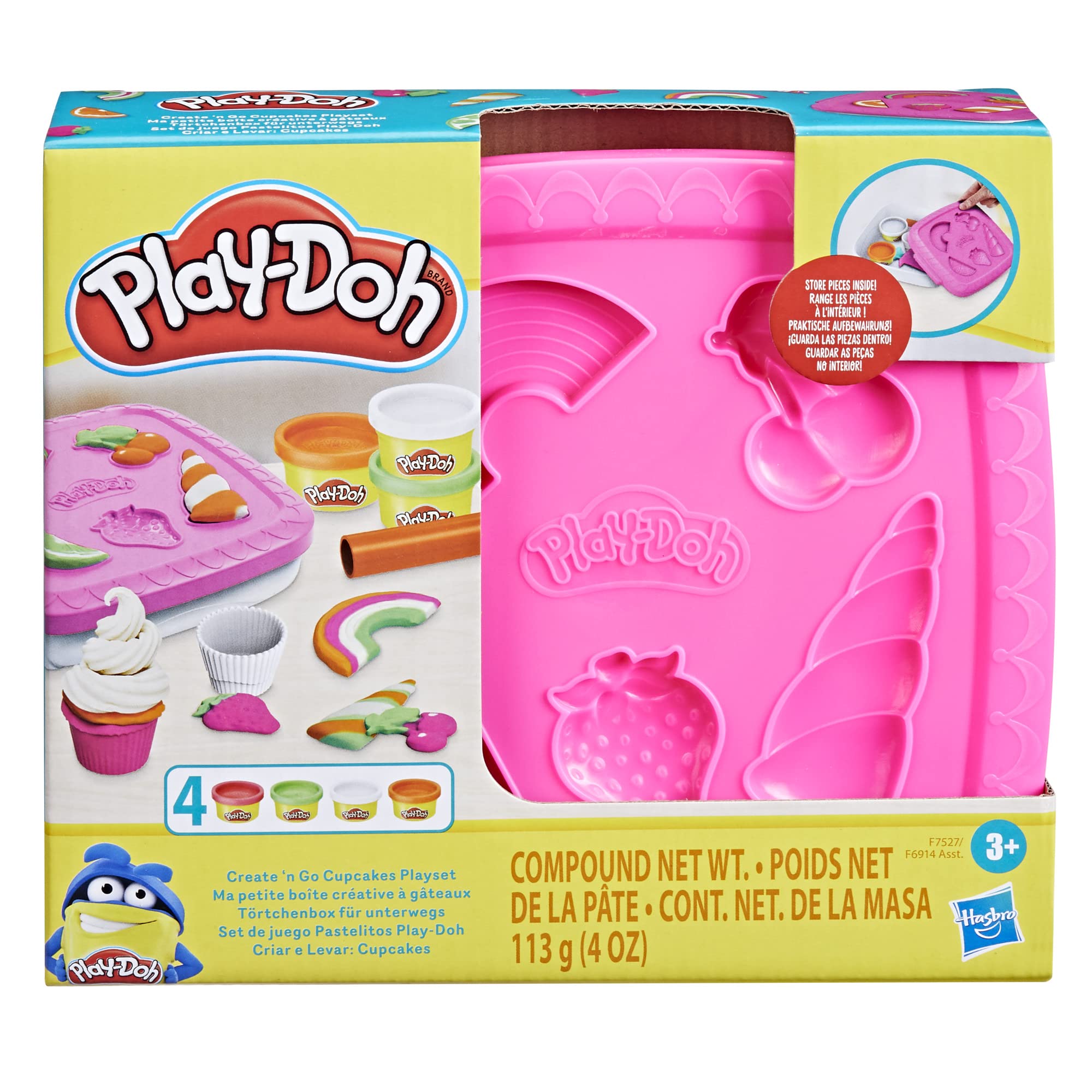 Foto 4 pulgar | Set De Juego Play-doh Create 'n Go Para Cupcakes Con Capacidad De Almacenamiento Durante Más De 3 Años - Venta In