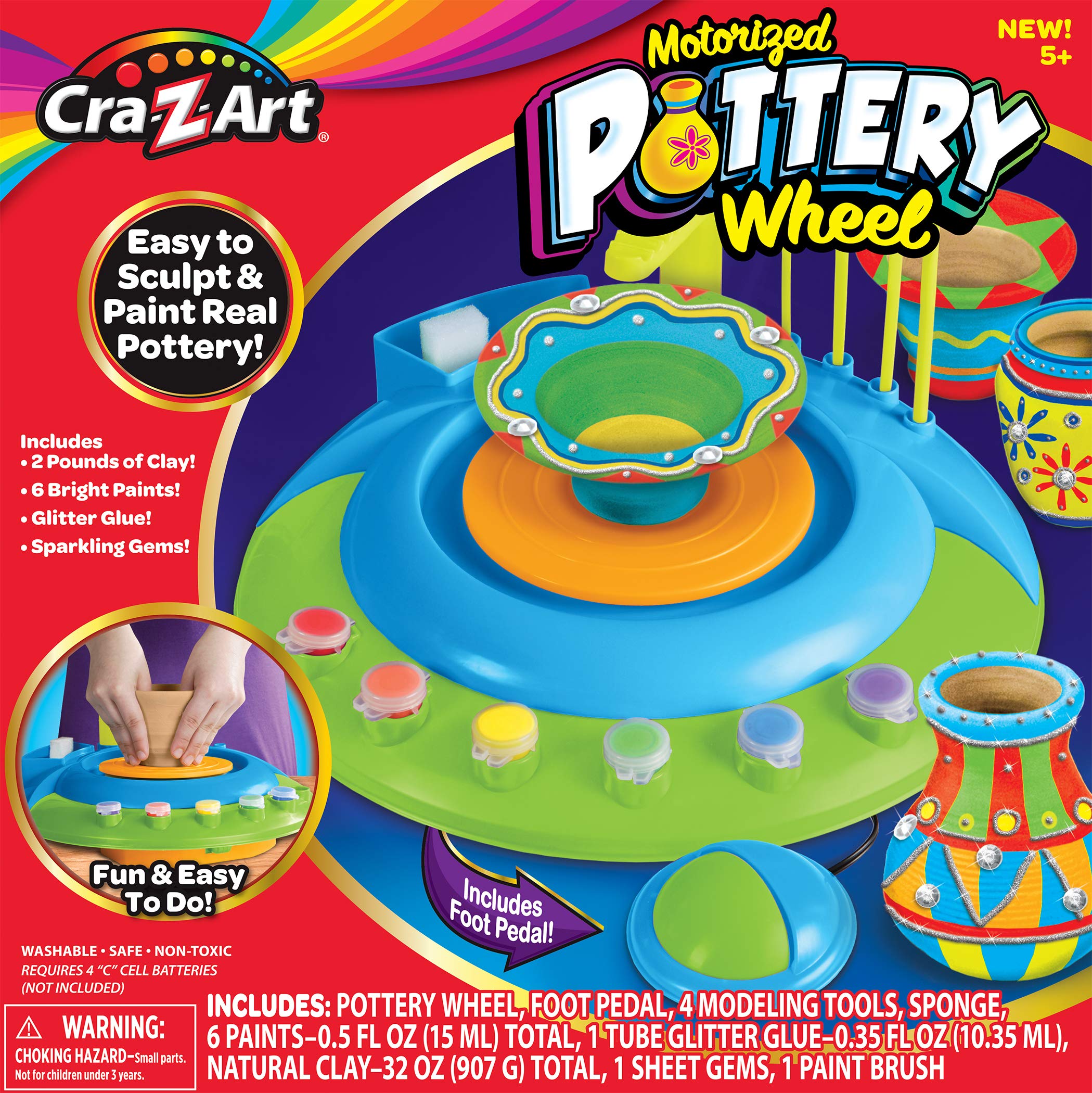 Set De Actividades Pottery Wheel Cra-z-art Para Niños Motorizado - Venta Internacional.