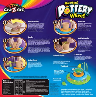 Foto 2 | Set De Actividades Pottery Wheel Cra-z-art Para Niños Motorizado - Venta Internacional.