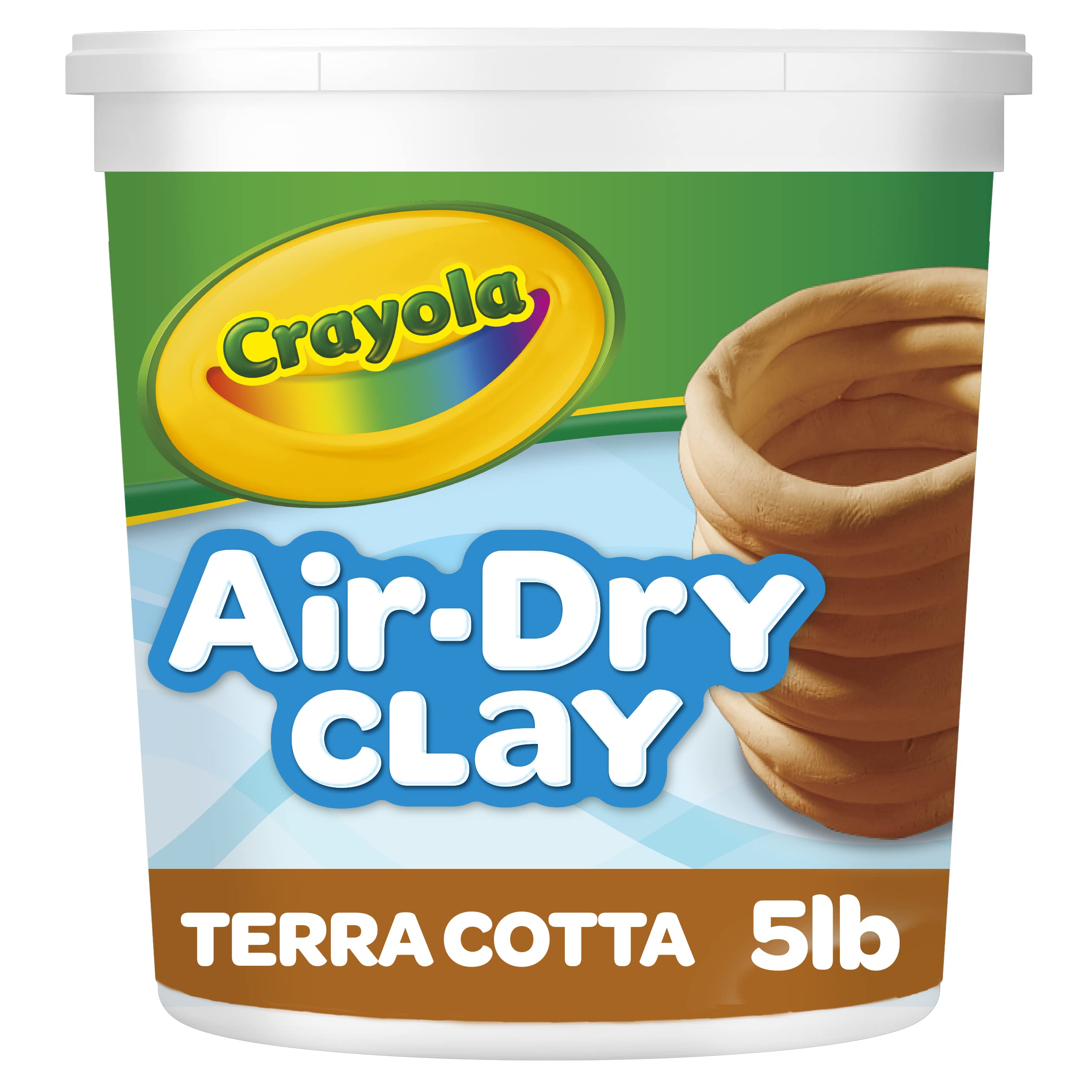 Cubo Reutilizable Air Dry Clay Crayola Para Niños, 2,27 Kg, Color Terracota - Venta Internacional.