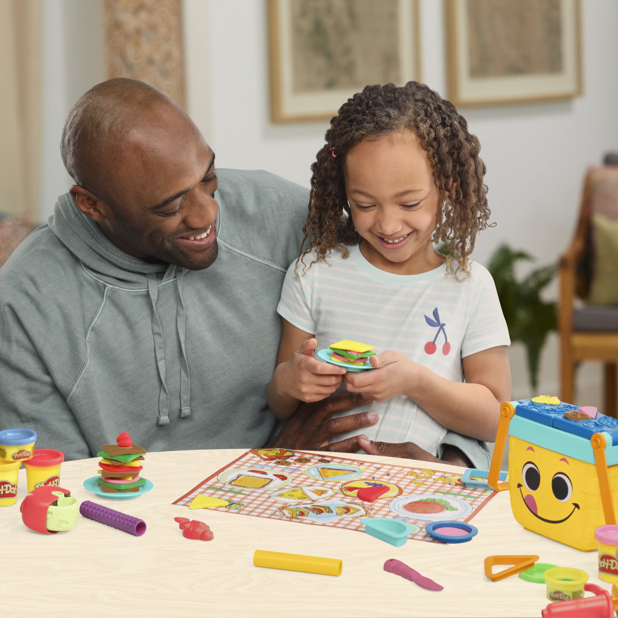 Foto 7 | Set De Inicio Play-doh Picnic Shapes Con 12 Herramientas, 6 Colores, 3 Años O Más - Venta Internacional.