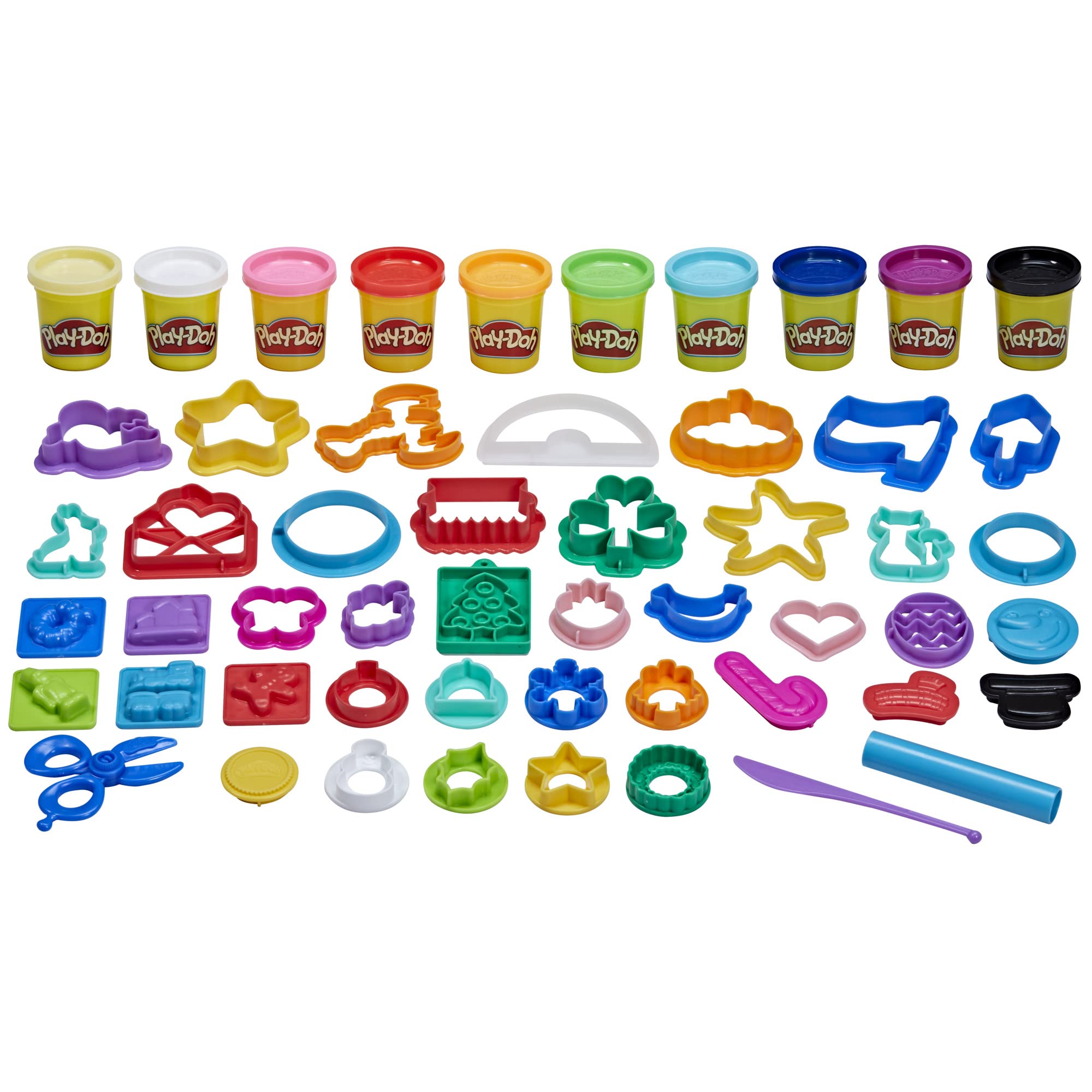 Set De Herramientas Navideñas Play-doh Con 43 Accesorios Y 10 Colores - Venta Internacional.