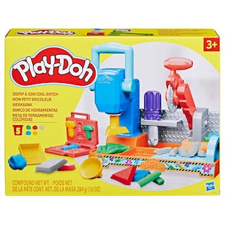 Foto 2 | Banco De Herramientas Construction Playset Play-doh Para Sellos Y Sierras, 3 O Más - Venta Internacional.