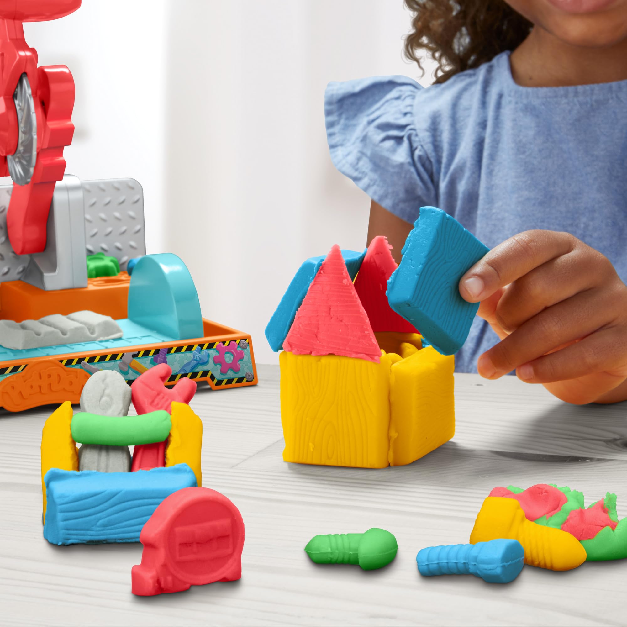 Foto 8 pulgar | Banco De Herramientas Construction Playset Play-doh Para Sellos Y Sierras, 3 O Más - Venta Internacional.