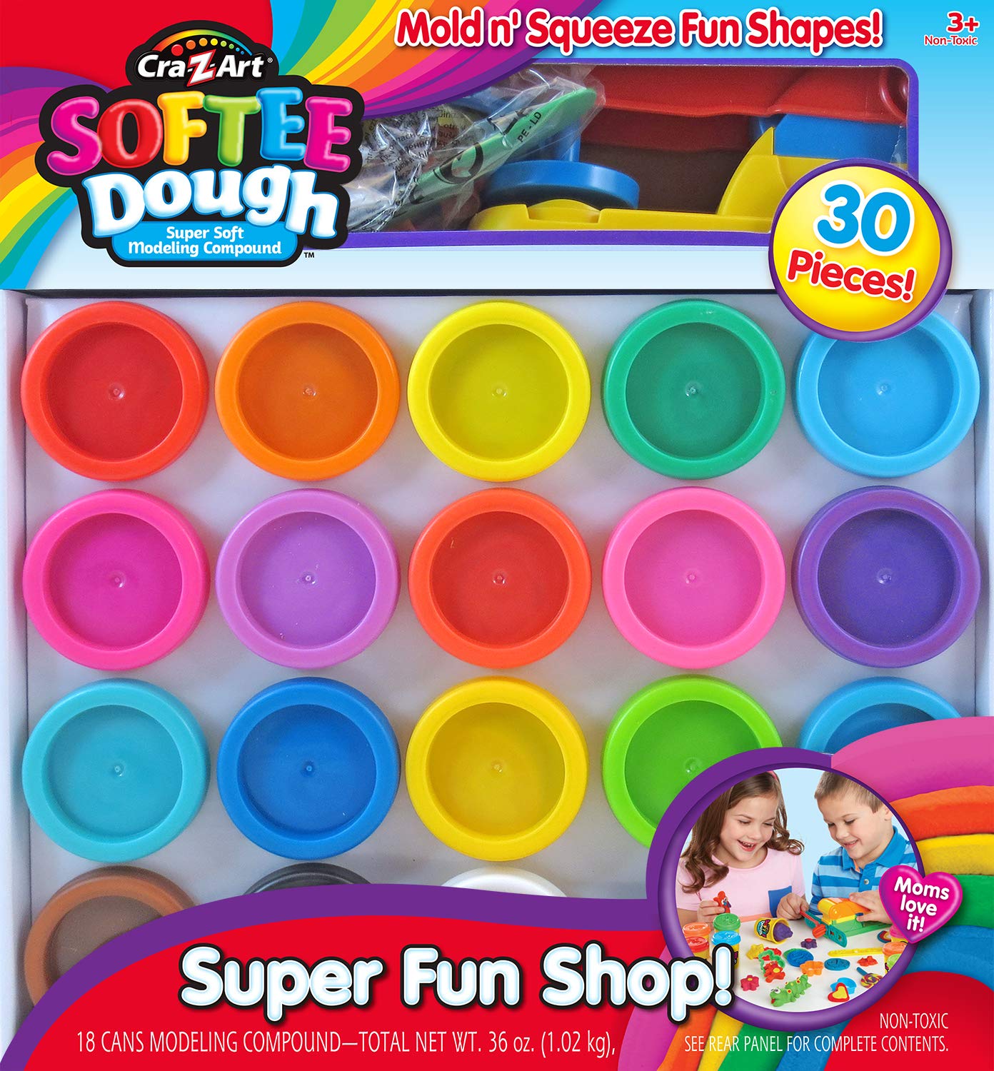 Set De Té Play Dough Cra-z-art Super Rainbow Con 18 Latas - Venta Internacional.