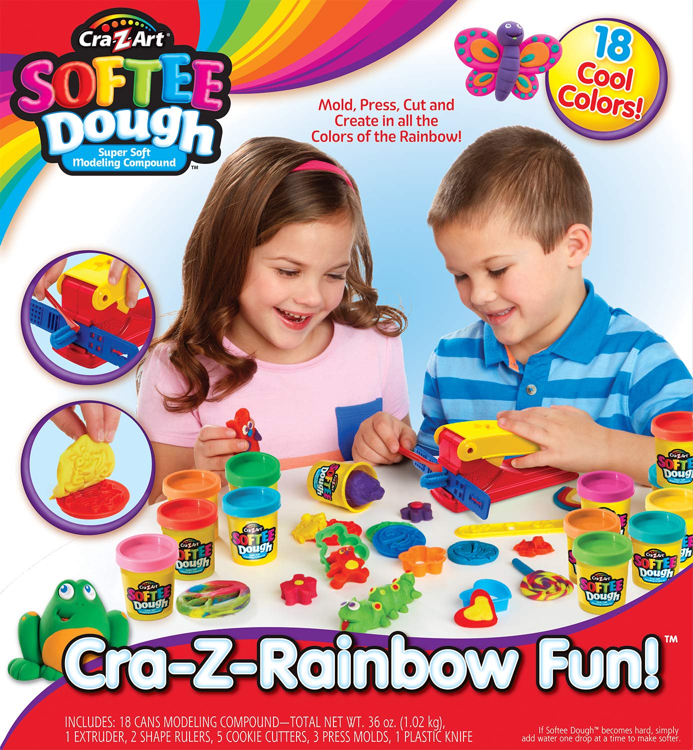 Foto 3 | Set De Té Play Dough Cra-z-art Super Rainbow Con 18 Latas - Venta Internacional.
