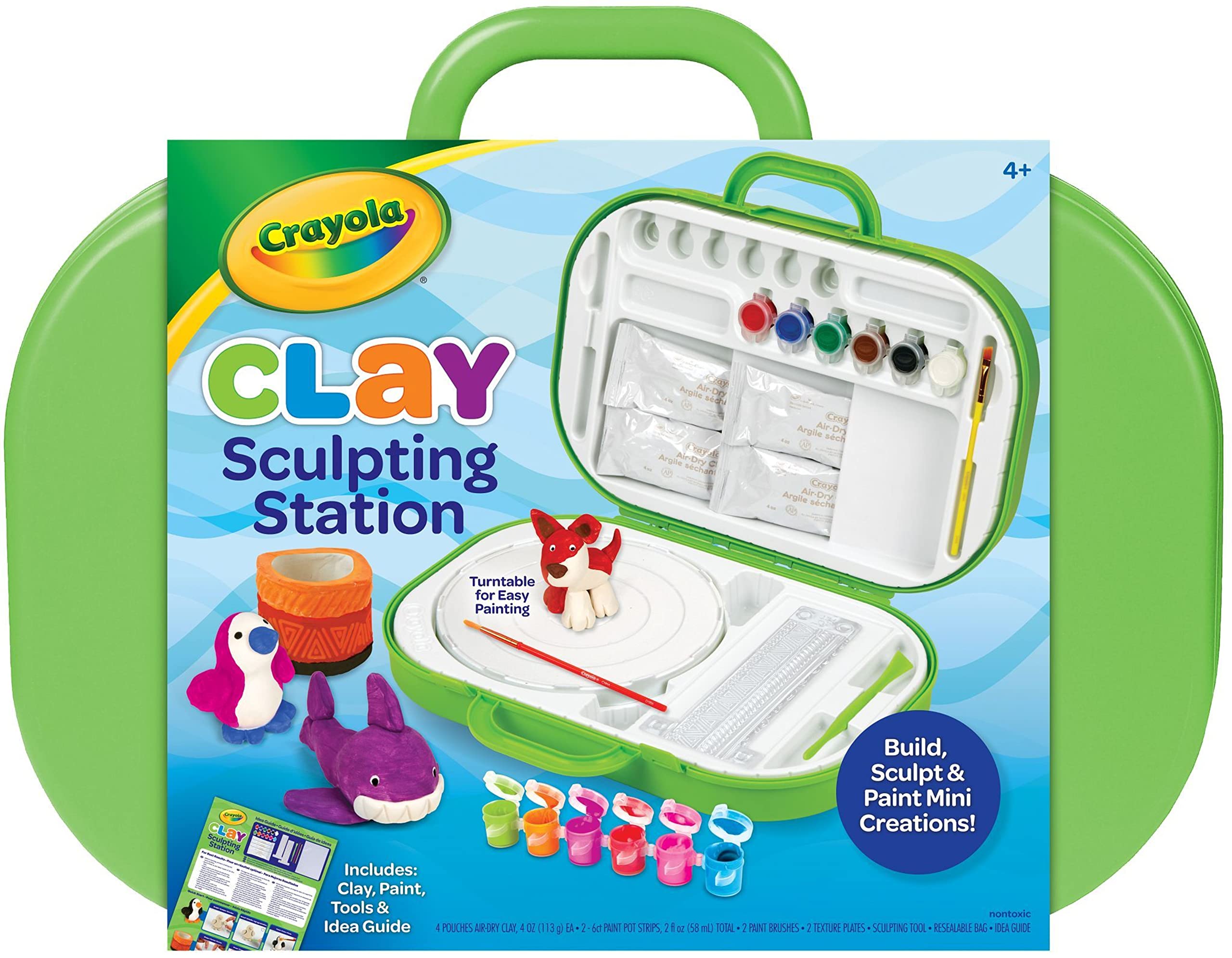 Set De Arte De Arcilla Para Niños Crayola Sculpting Station Con Pintura Para Niños, 6 O Más - Venta Internacional.