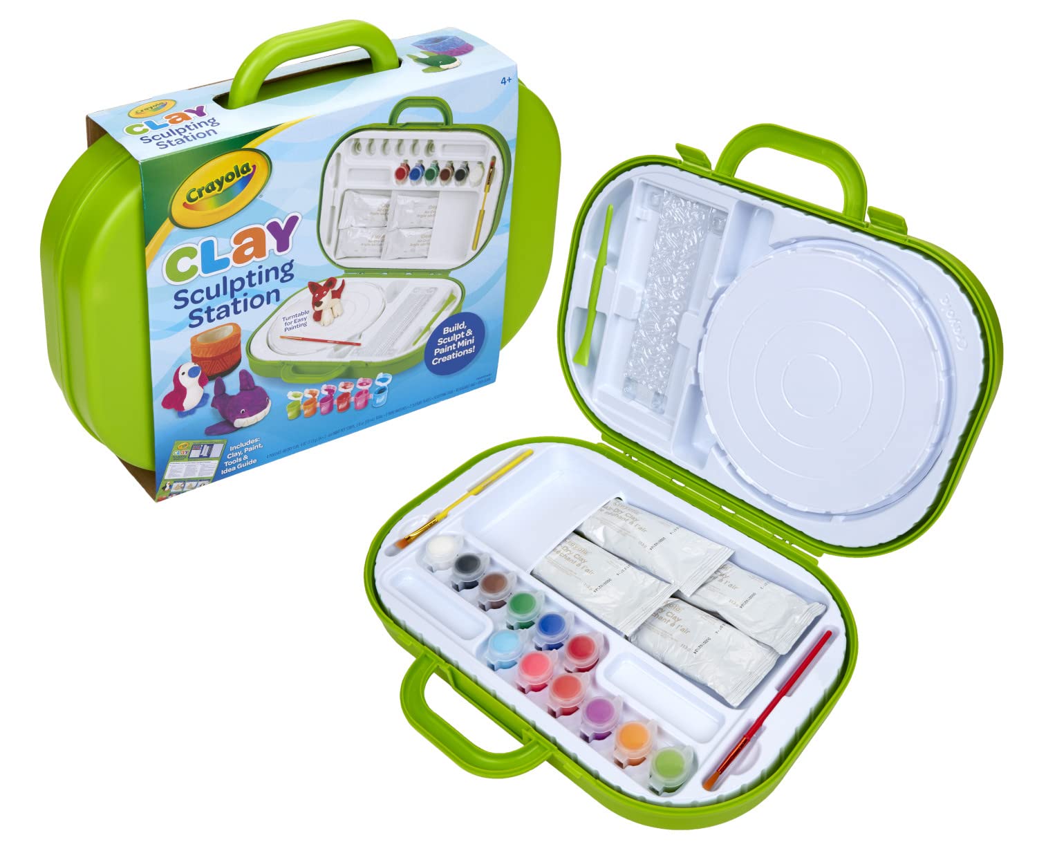 Foto 3 pulgar | Set De Arte De Arcilla Para Niños Crayola Sculpting Station Con Pintura Para Niños, 6 O Más - Venta Internacional.