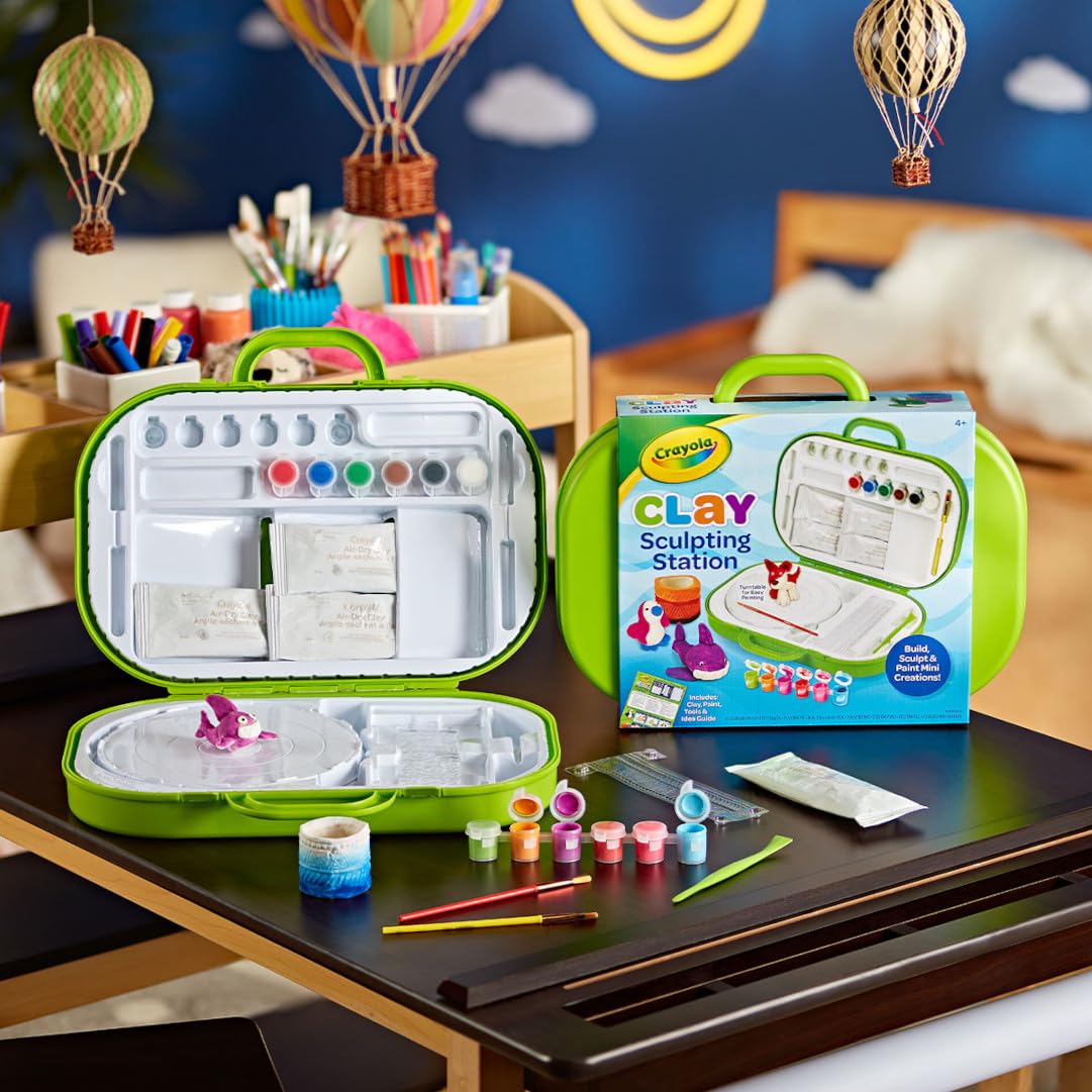 Foto 5 pulgar | Set De Arte De Arcilla Para Niños Crayola Sculpting Station Con Pintura Para Niños, 6 O Más - Venta Internacional.