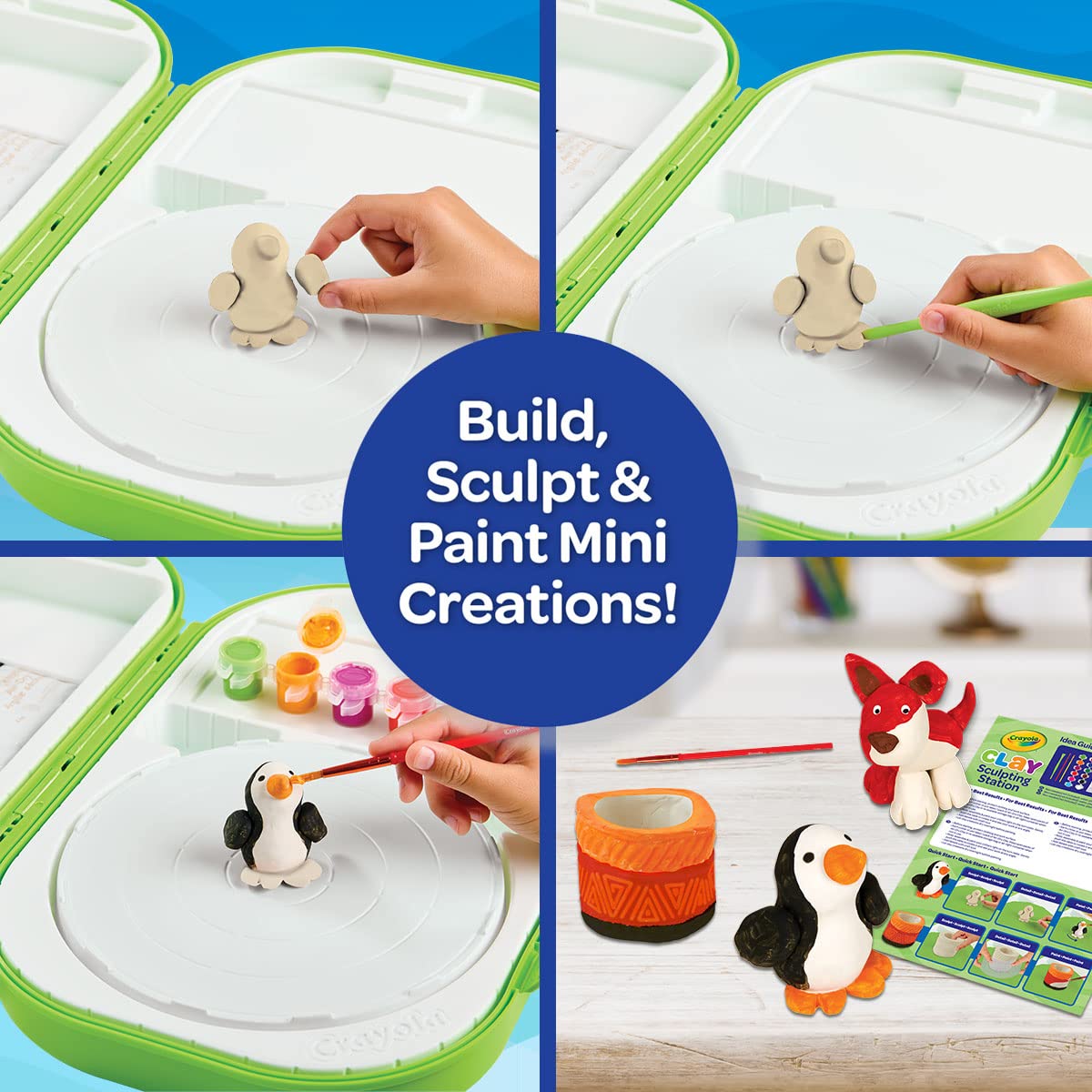 Foto 6 pulgar | Set De Arte De Arcilla Para Niños Crayola Sculpting Station Con Pintura Para Niños, 6 O Más - Venta Internacional.