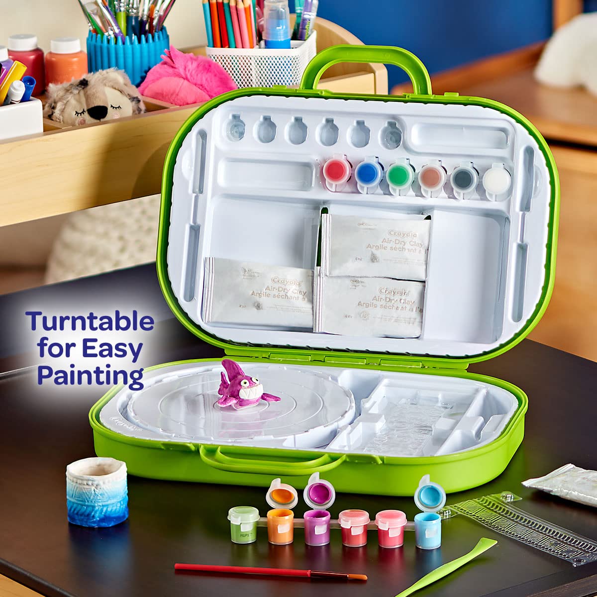 Foto 7 pulgar | Set De Arte De Arcilla Para Niños Crayola Sculpting Station Con Pintura Para Niños, 6 O Más - Venta Internacional.