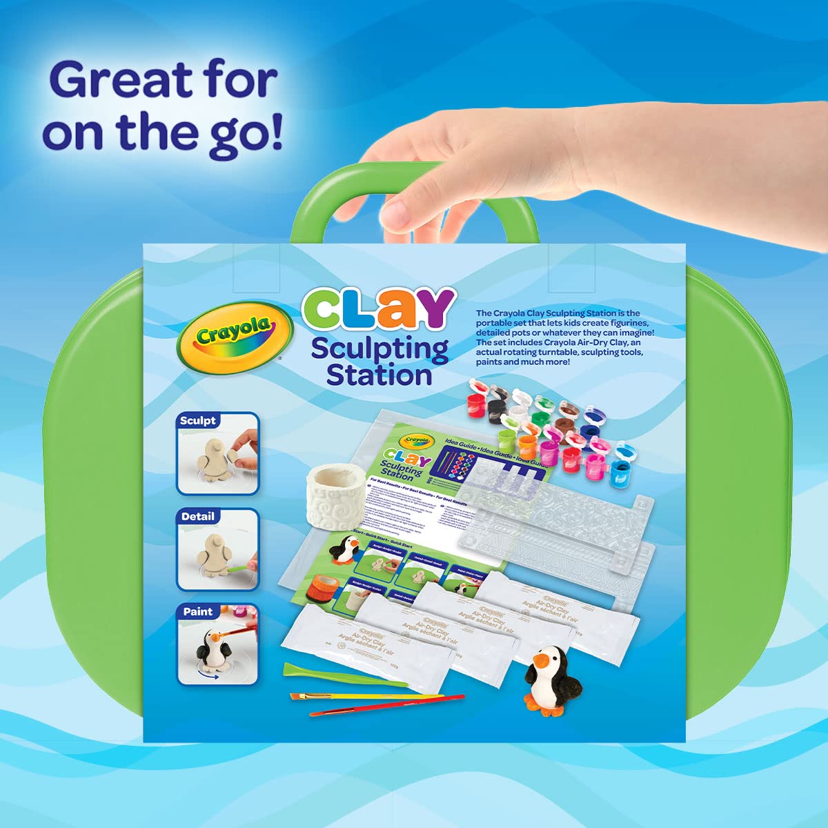 Foto 8 pulgar | Set De Arte De Arcilla Para Niños Crayola Sculpting Station Con Pintura Para Niños, 6 O Más - Venta Internacional.