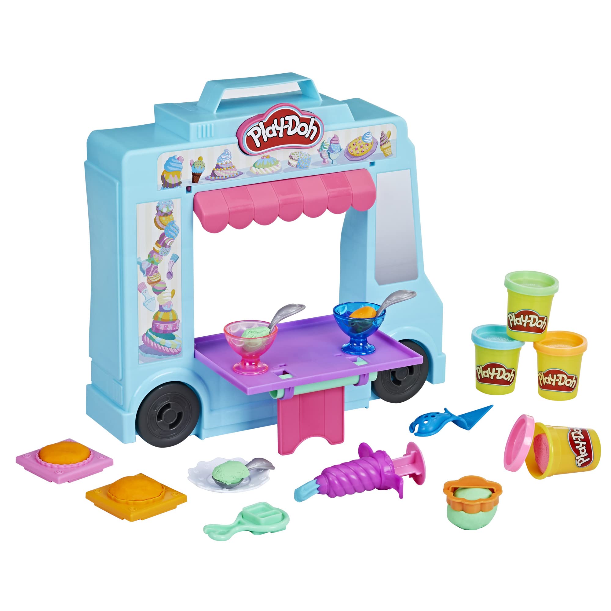Camión De Helados Toy Playset Play-doh Kitchen Creations 3+ - Venta Internacional.