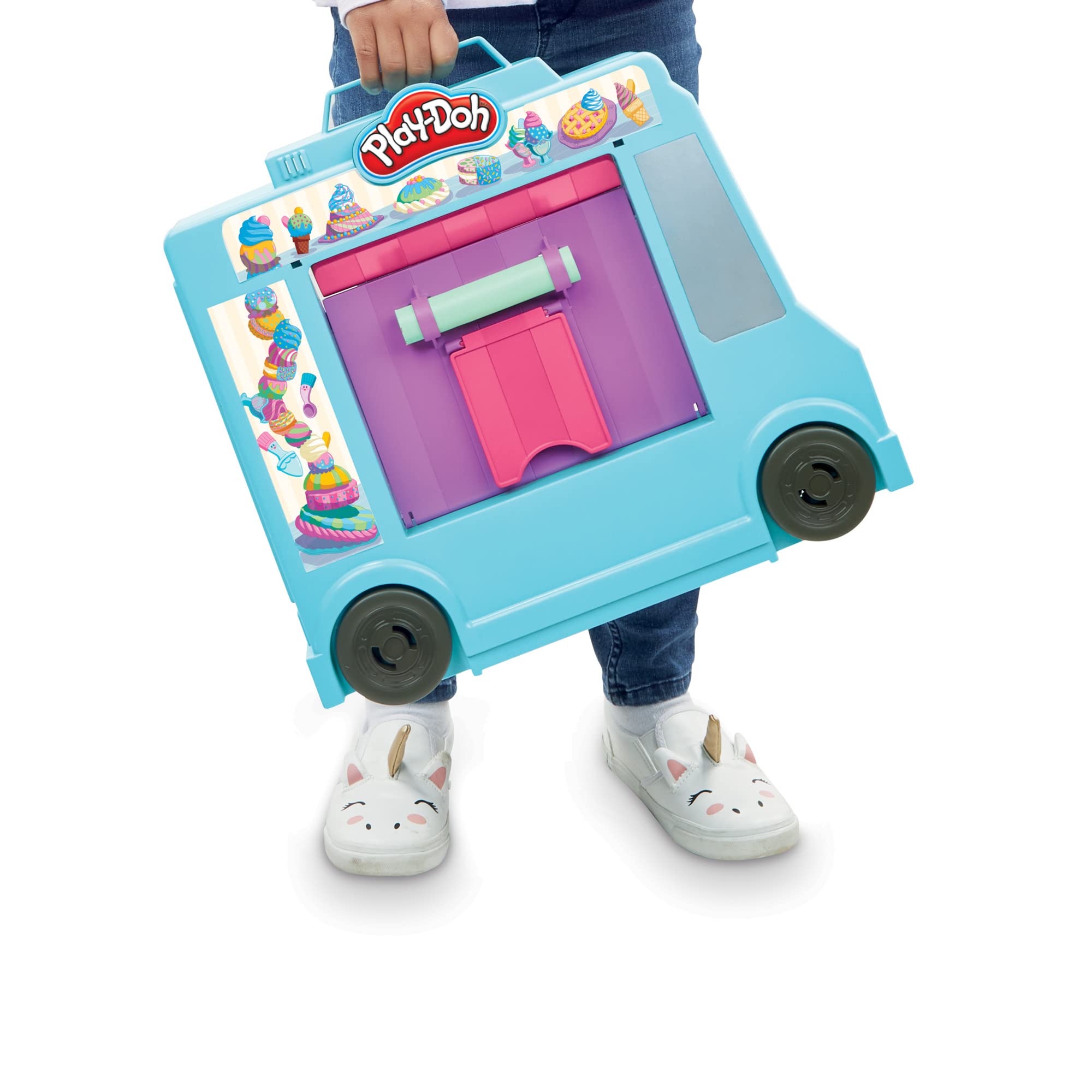 Foto 2 | Camión De Helados Toy Playset Play-doh Kitchen Creations 3+ - Venta Internacional.