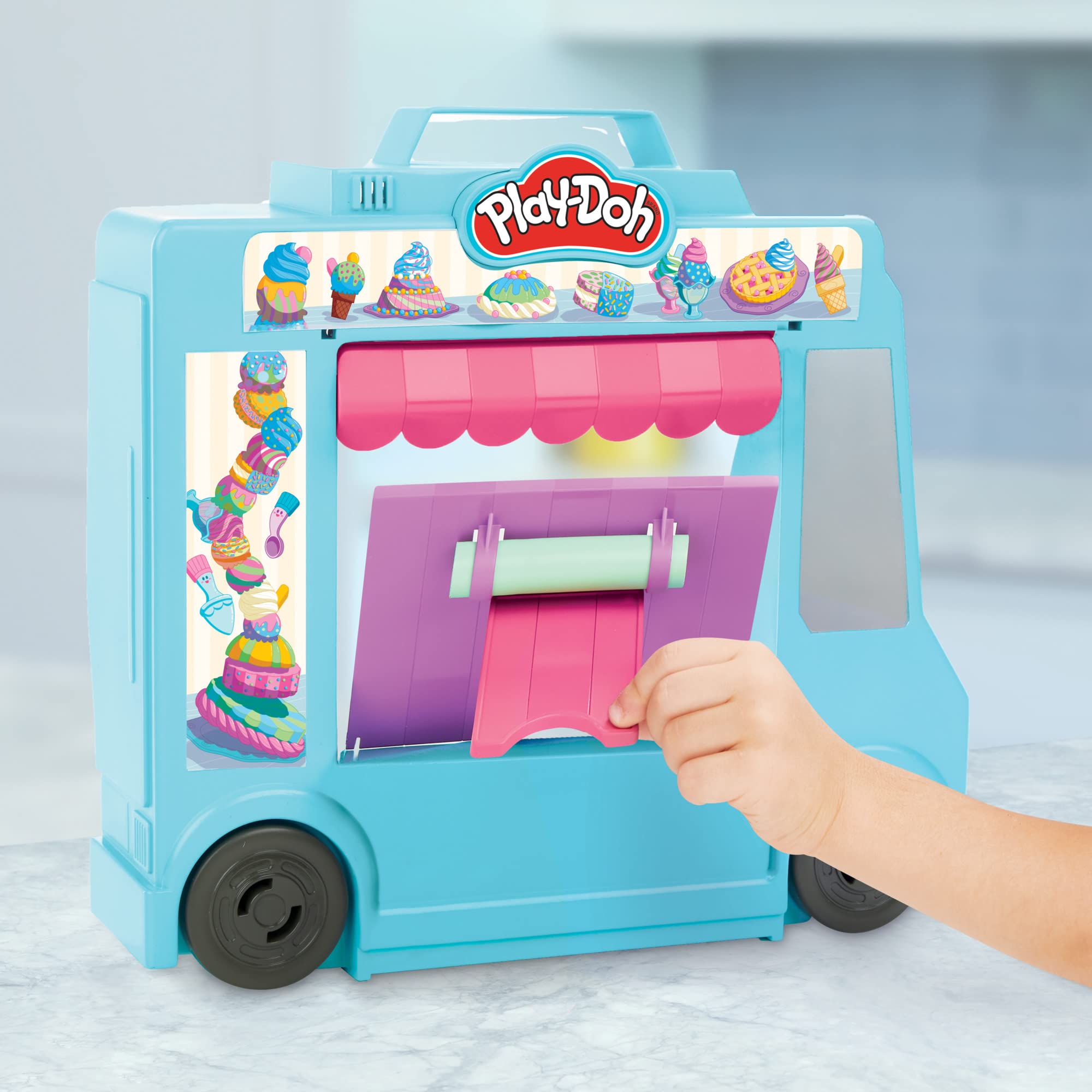 Foto 5 pulgar | Camión De Helados Toy Playset Play-doh Kitchen Creations 3+ - Venta Internacional.