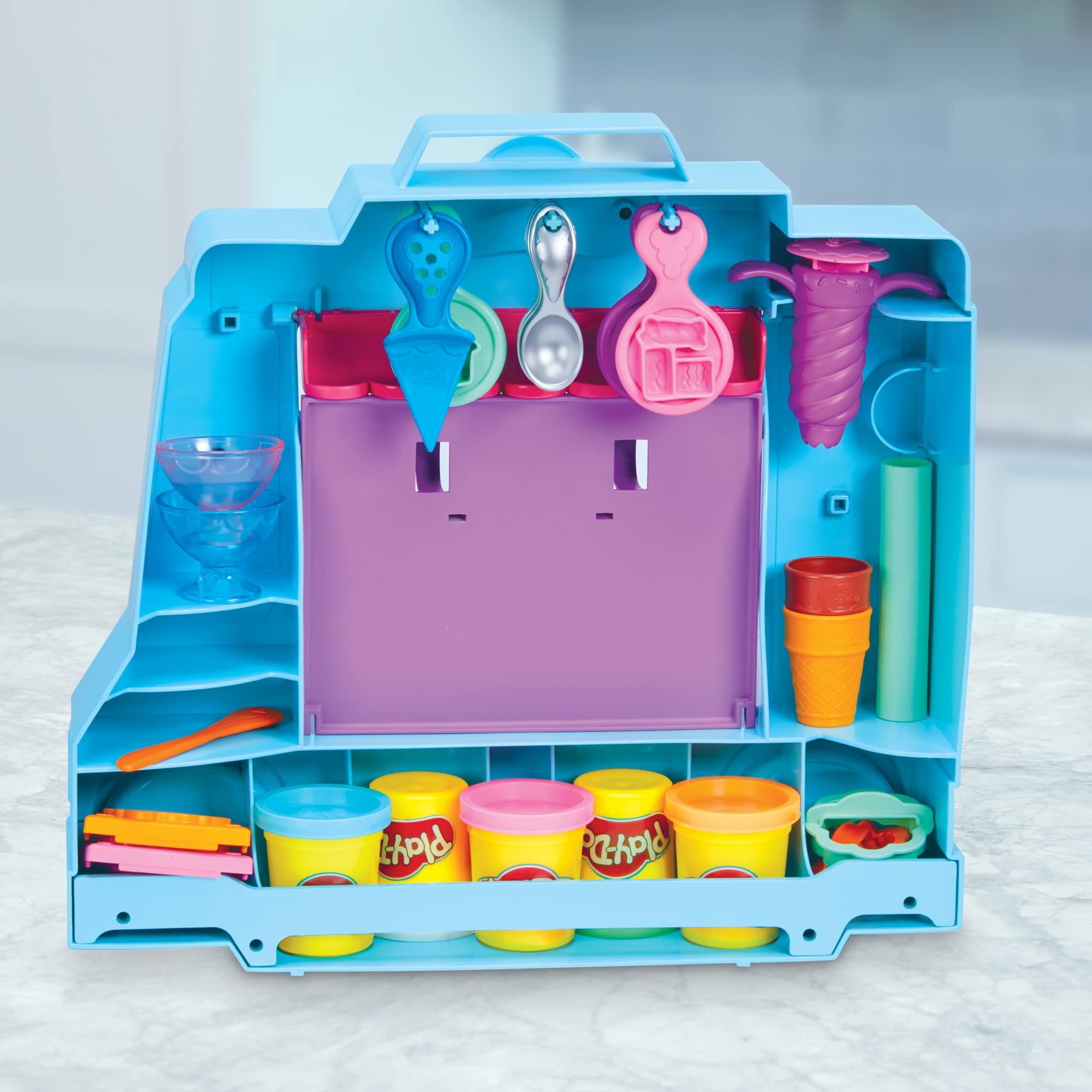 Foto 7 pulgar | Camión De Helados Toy Playset Play-doh Kitchen Creations 3+ - Venta Internacional.