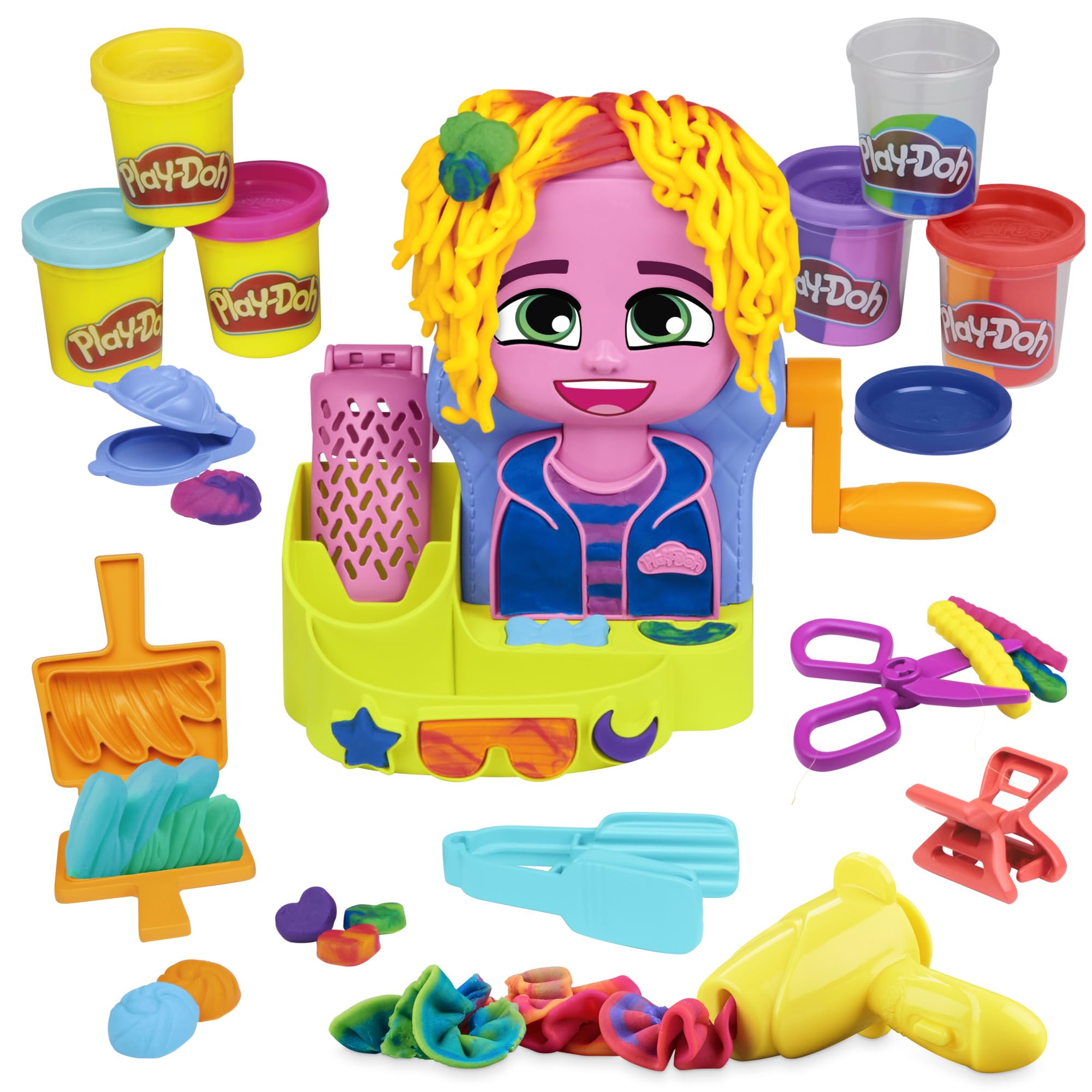 Set De Juego De Peluquería Play-doh Con 6 Latas Para Niños Mayores De 3 Años - Venta Internacional.