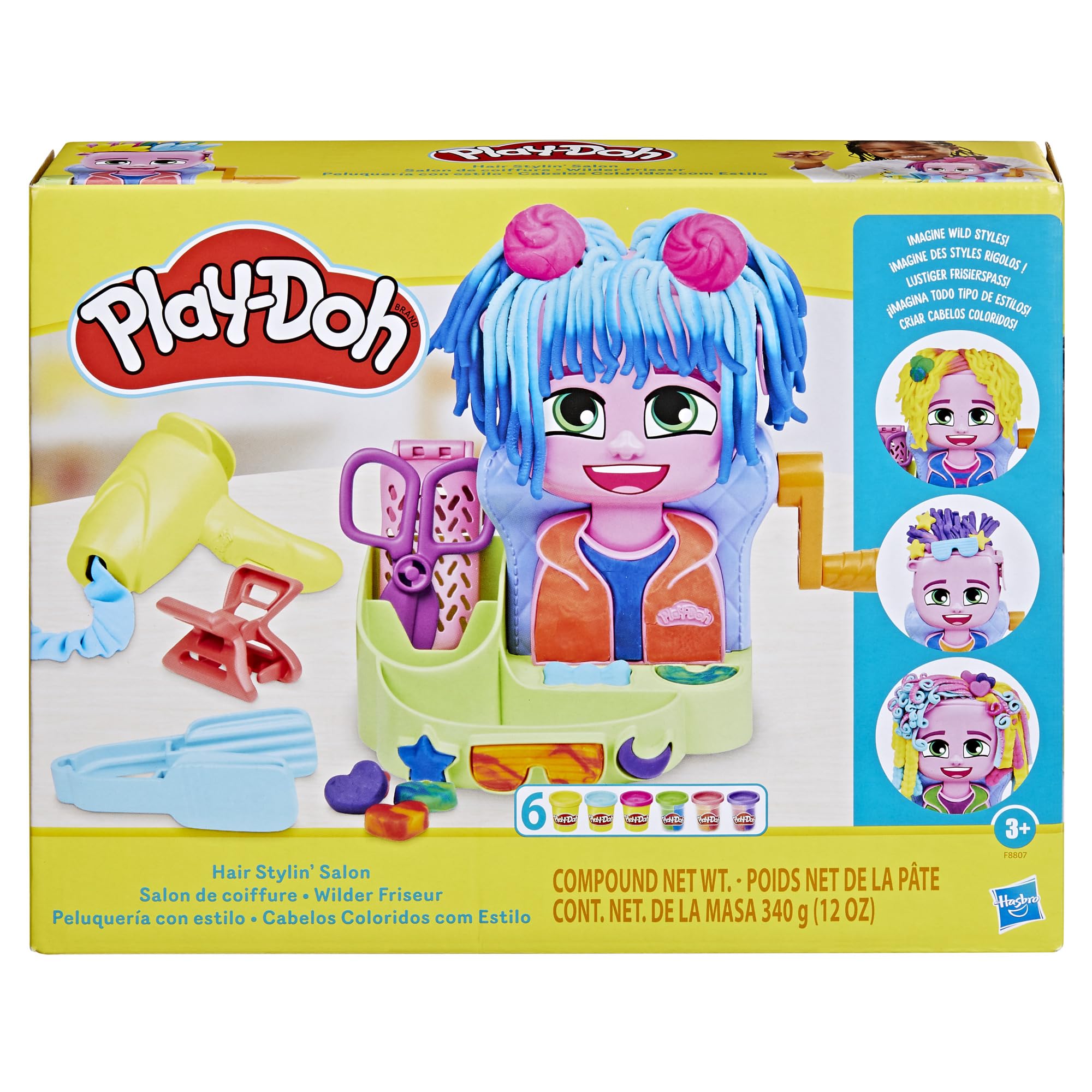 Foto 3 pulgar | Set De Juego De Peluquería Play-doh Con 6 Latas Para Niños Mayores De 3 Años - Venta Internacional.