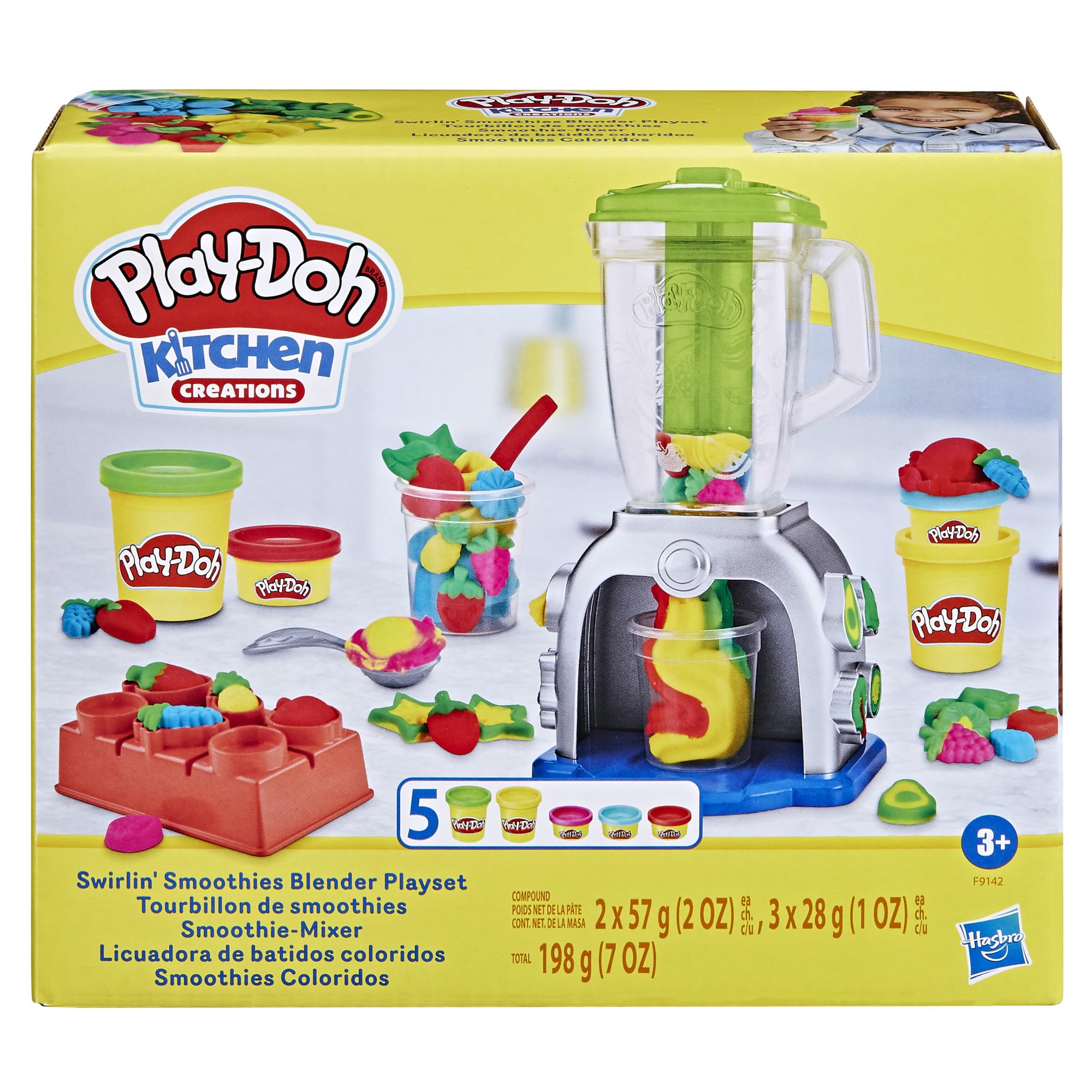 Foto 3 pulgar | Toy Blender Playset Play-doh Swirlin' Smoothies Para Niños Mayores De 3 Años - Venta Internacional.
