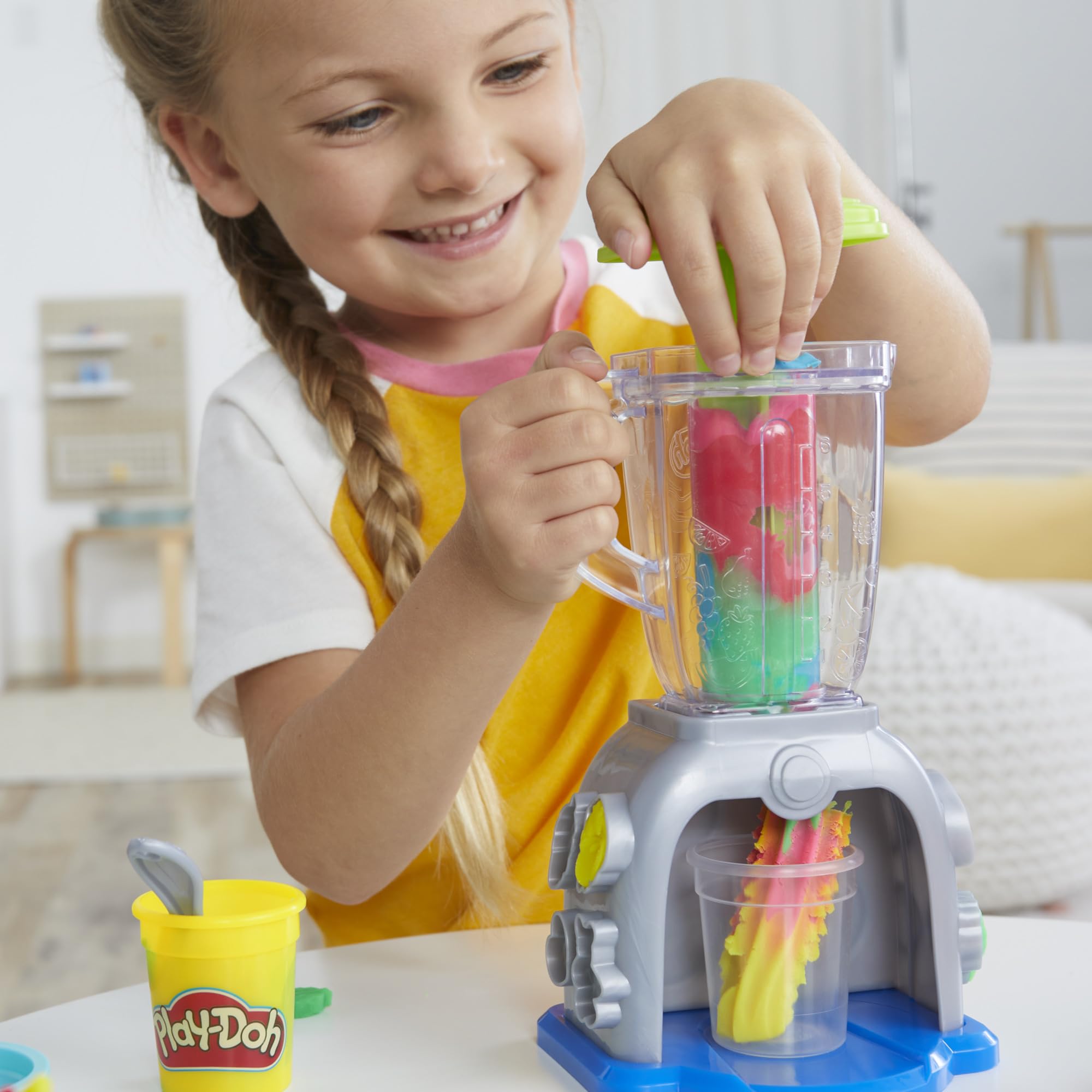 Foto 6 pulgar | Toy Blender Playset Play-doh Swirlin' Smoothies Para Niños Mayores De 3 Años - Venta Internacional.