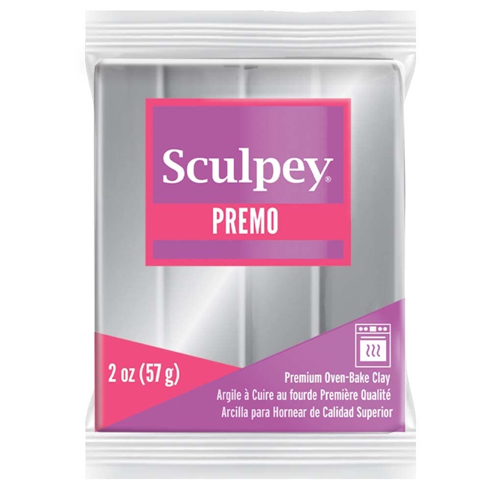 Arcilla Polimérica Sculpey Premo Silver, 60 Ml, No Tóxica Para Joyería - Venta Internacional.