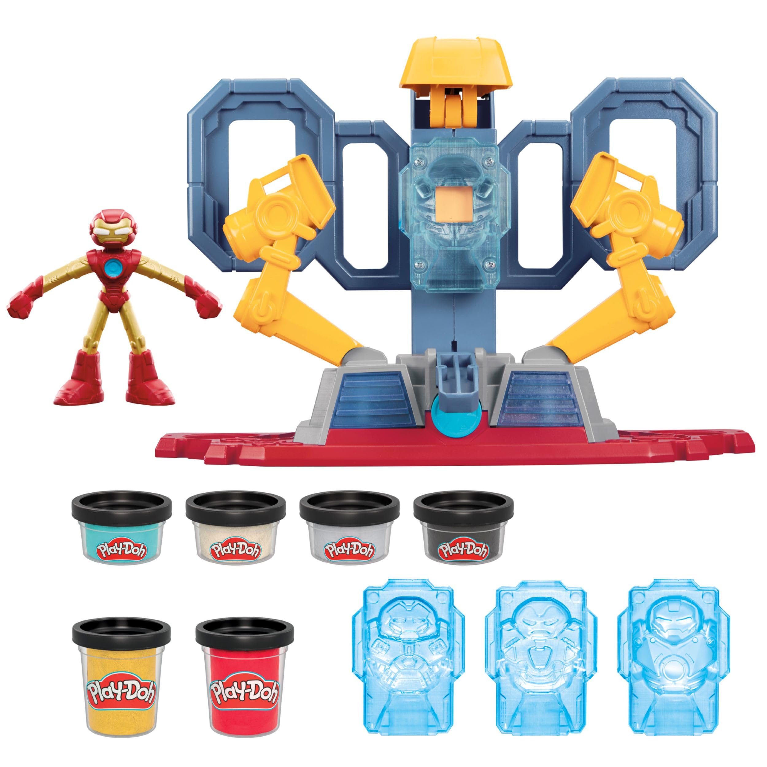Foto 2 pulgar | Playset Play-doh Marvel Iron Man Armor Maker Lab Con Luces - Venta Internacional.