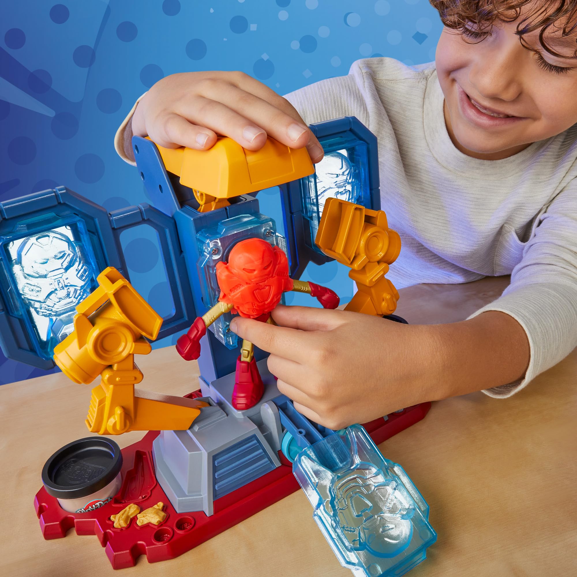Foto 6 pulgar | Playset Play-doh Marvel Iron Man Armor Maker Lab Con Luces - Venta Internacional.