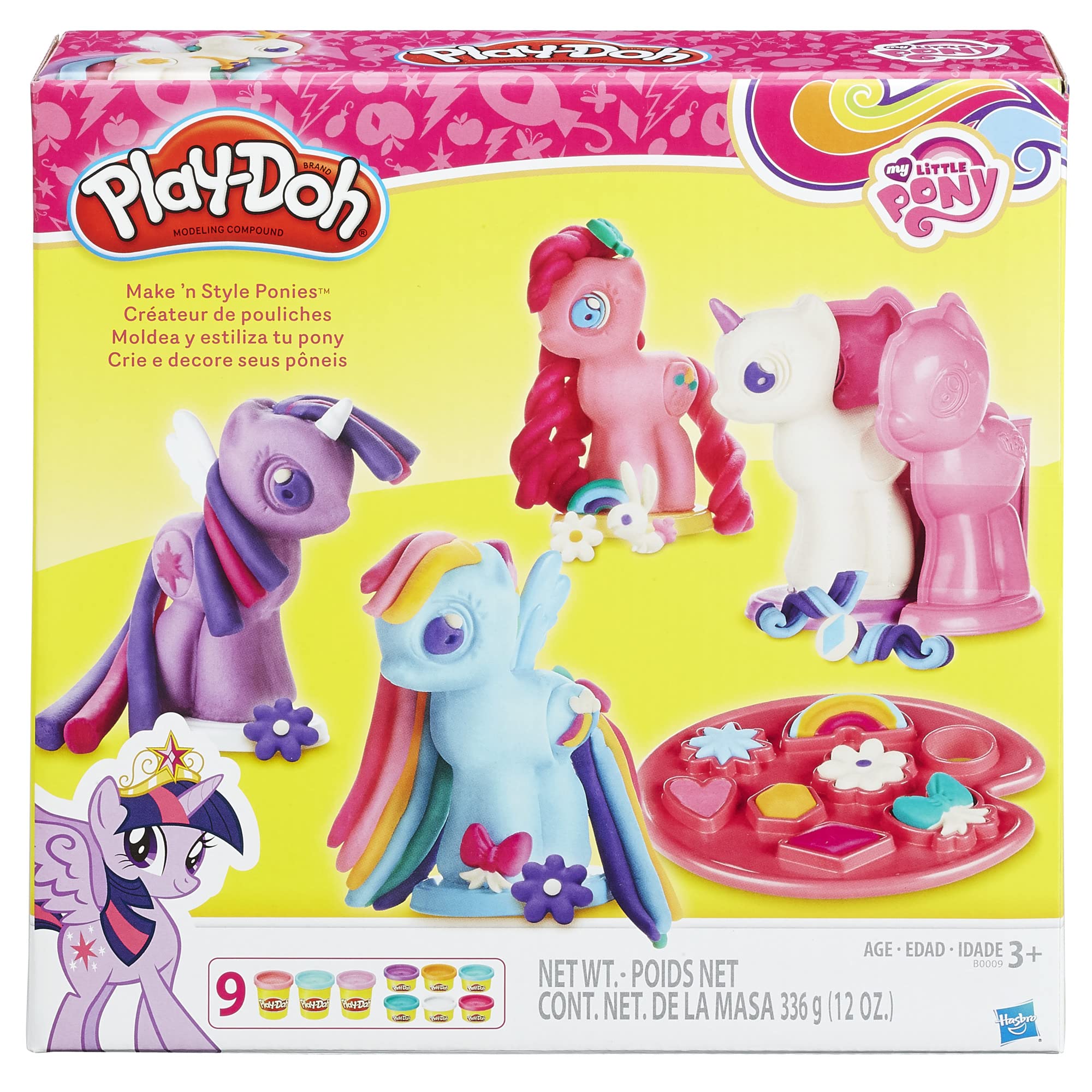 Ponis Play-doh My Little Pony Make 'n Style Con 9 Latas - Venta Internacional.