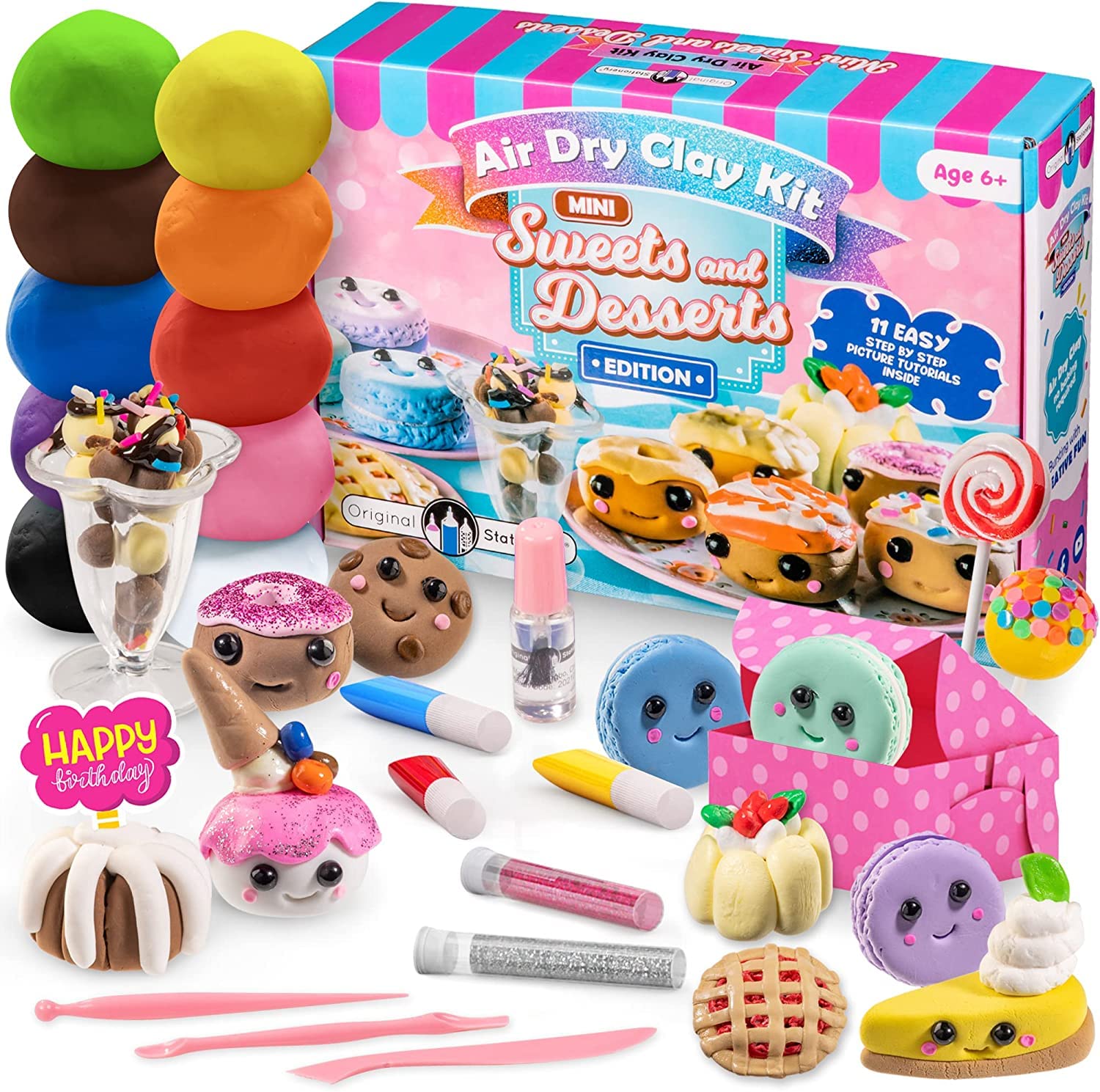 Kit De Arcilla Para Modelar, Papelería Original, Minicaramelos Y Postres - Venta Internacional.