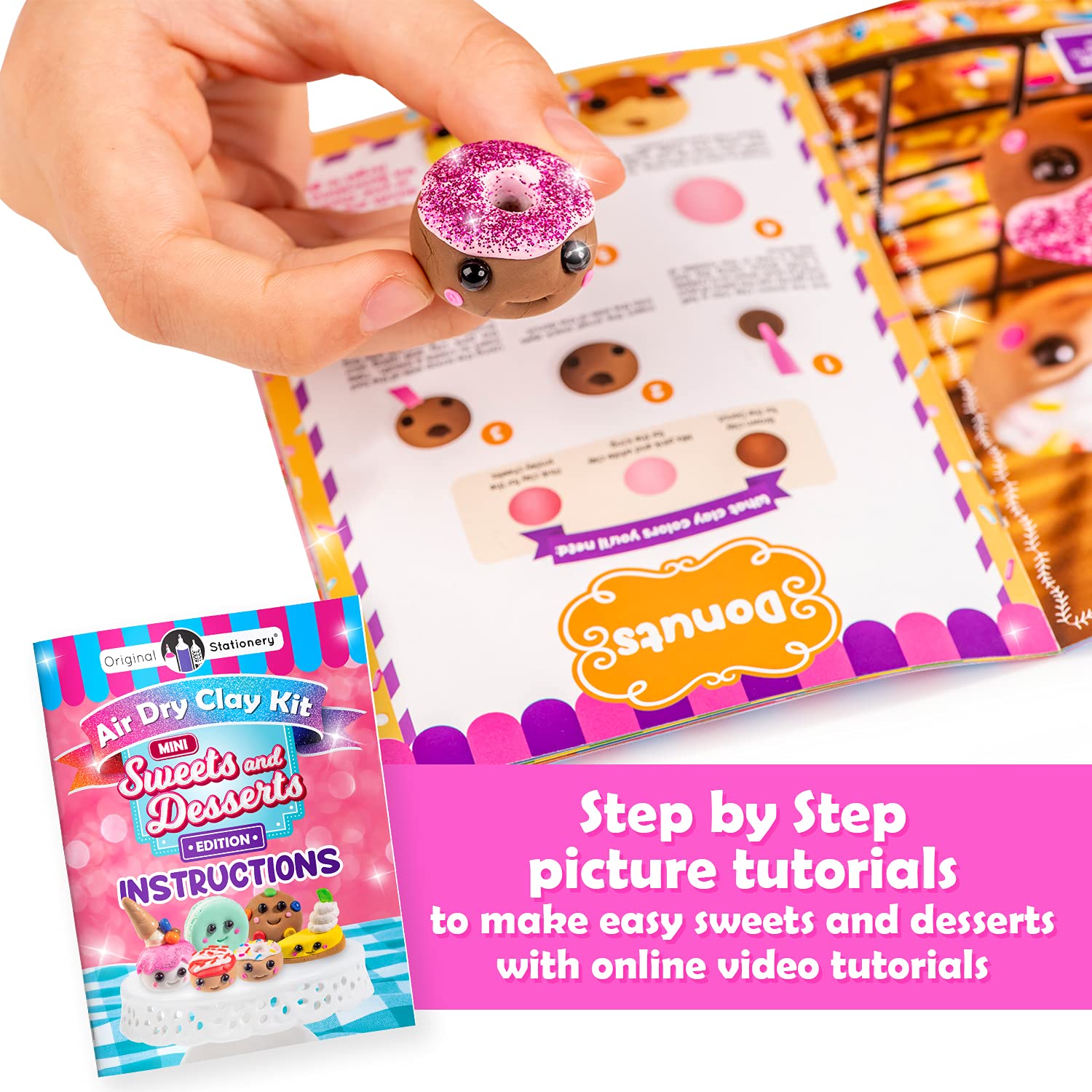 Foto 6 | Kit De Arcilla Para Modelar, Papelería Original, Minicaramelos Y Postres - Venta Internacional.