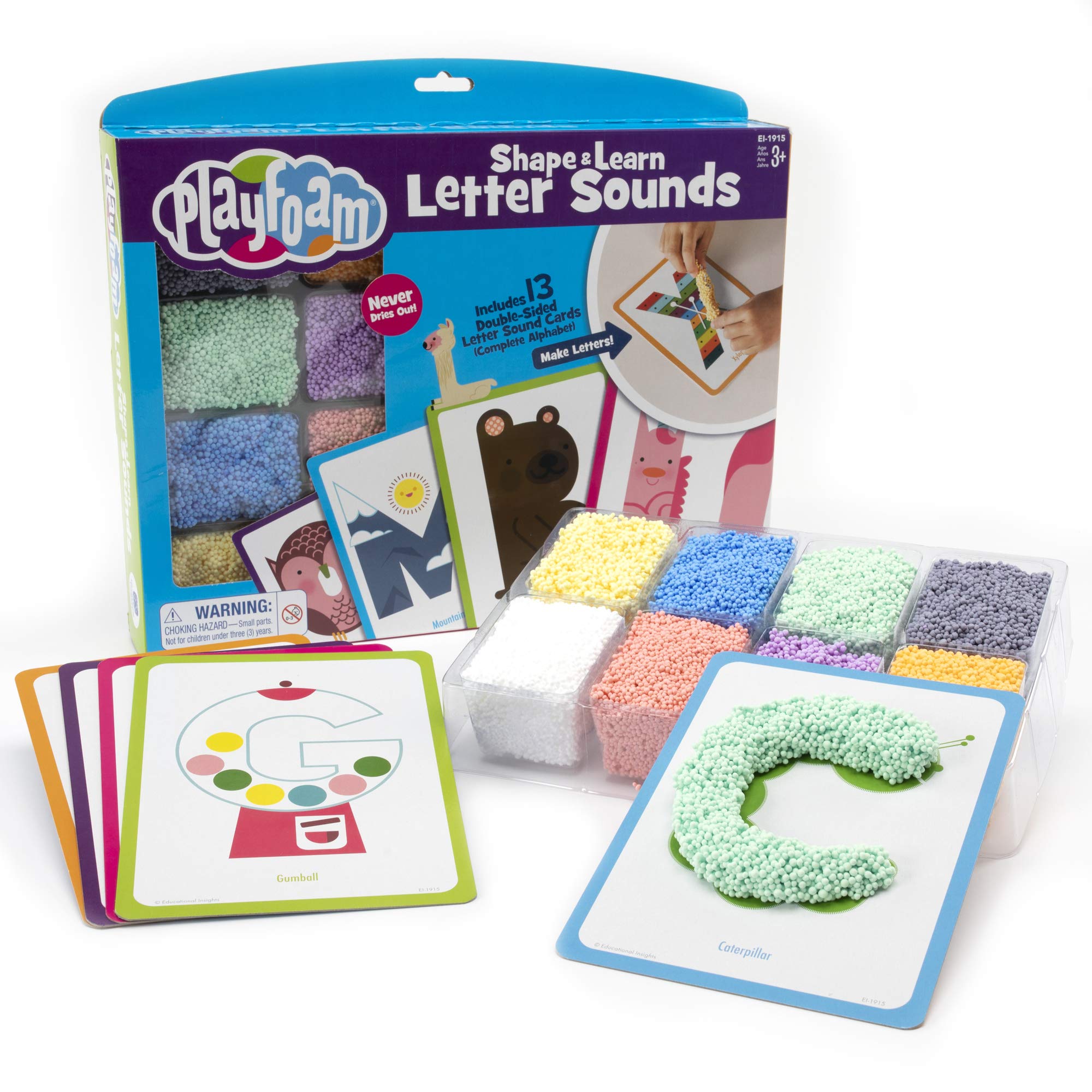 Foto 2 pulgar | Juego De Tarjetas Didácticas Educational Insights Playfoam Shape & Learn - Venta Internacional.