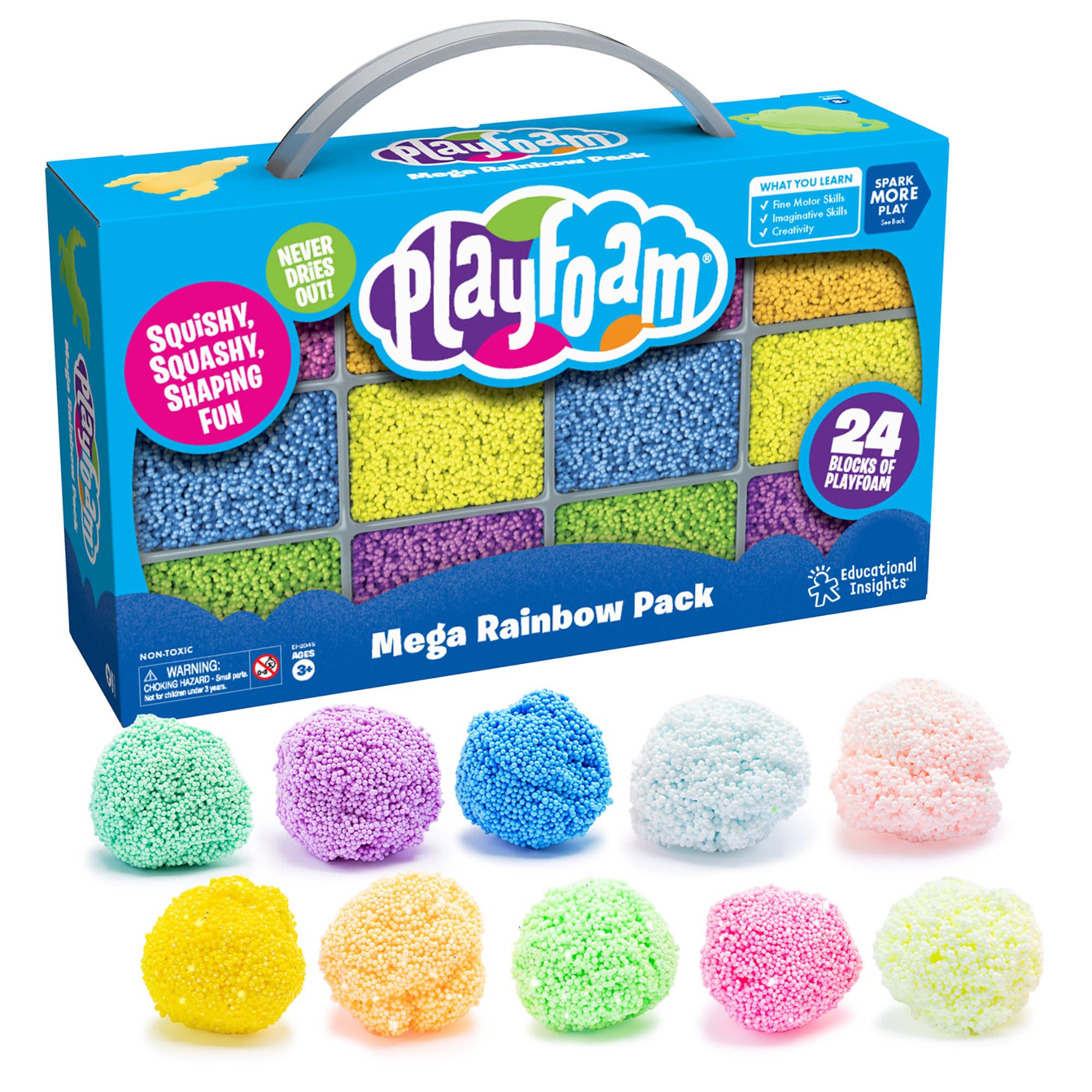 Juguete Sensorial Educational Insights Playfoam Mega Pack, 10 Colores - Venta Internacional.