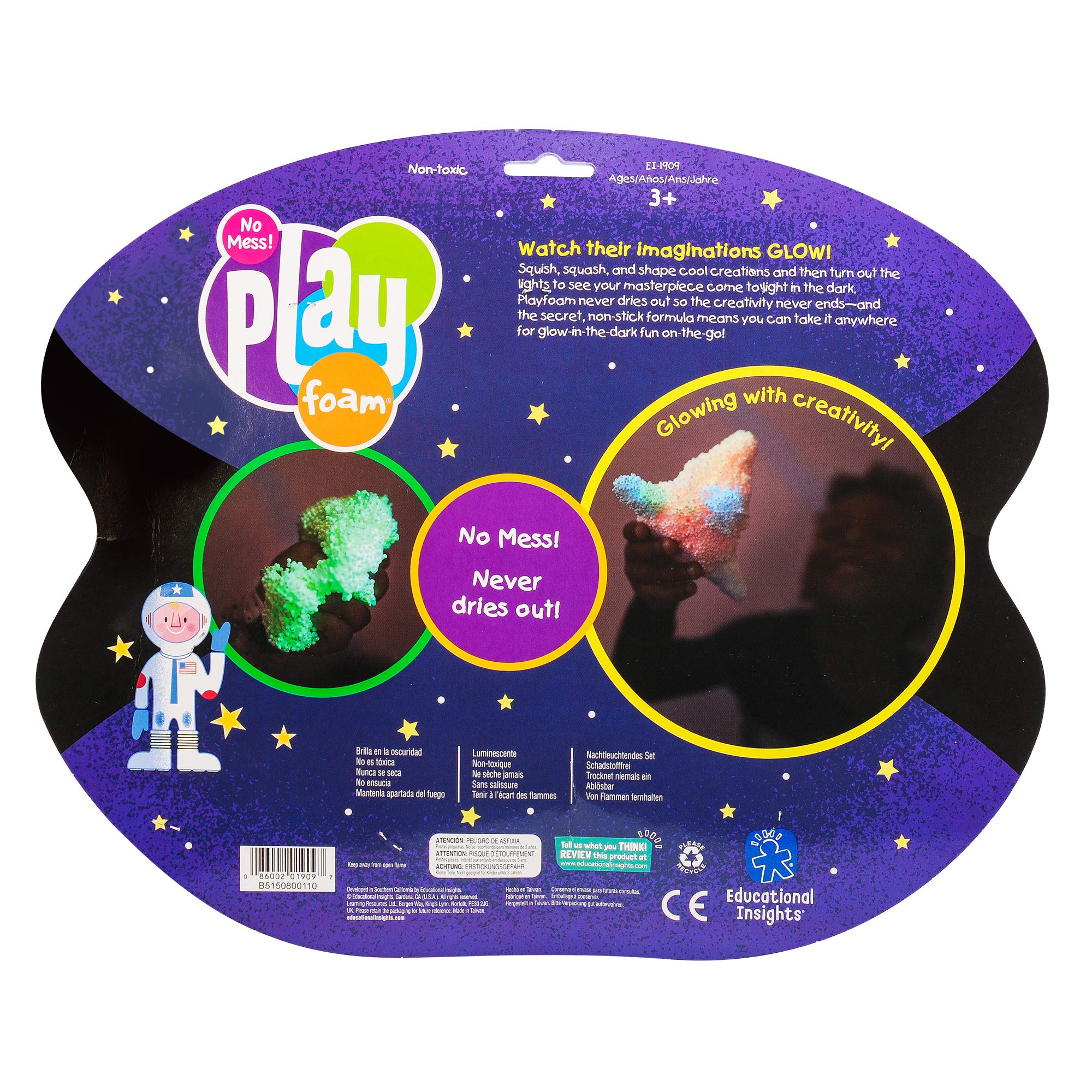 Foto 6 pulgar | Playfoam De Toy Educational Insights Que Brilla En La Oscuridad, Paquete De 8 - Venta Internacional.