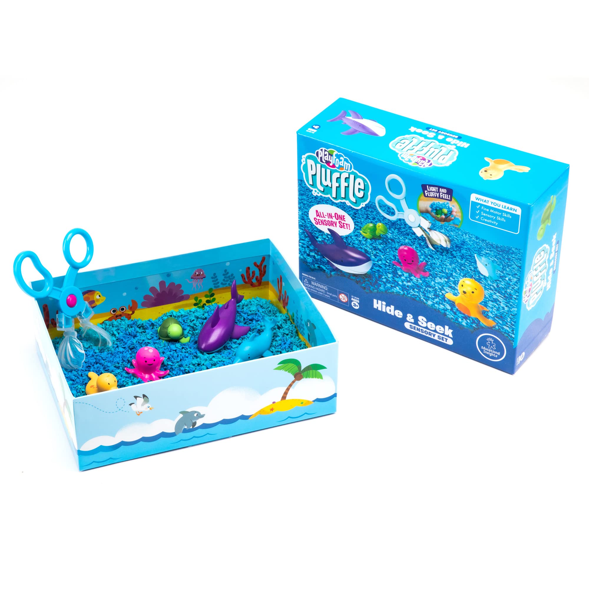 Foto 7 pulgar | Set Sensorial Educational Insights Playfoam Pluffle Ocean 3+ - Venta Internacional.
