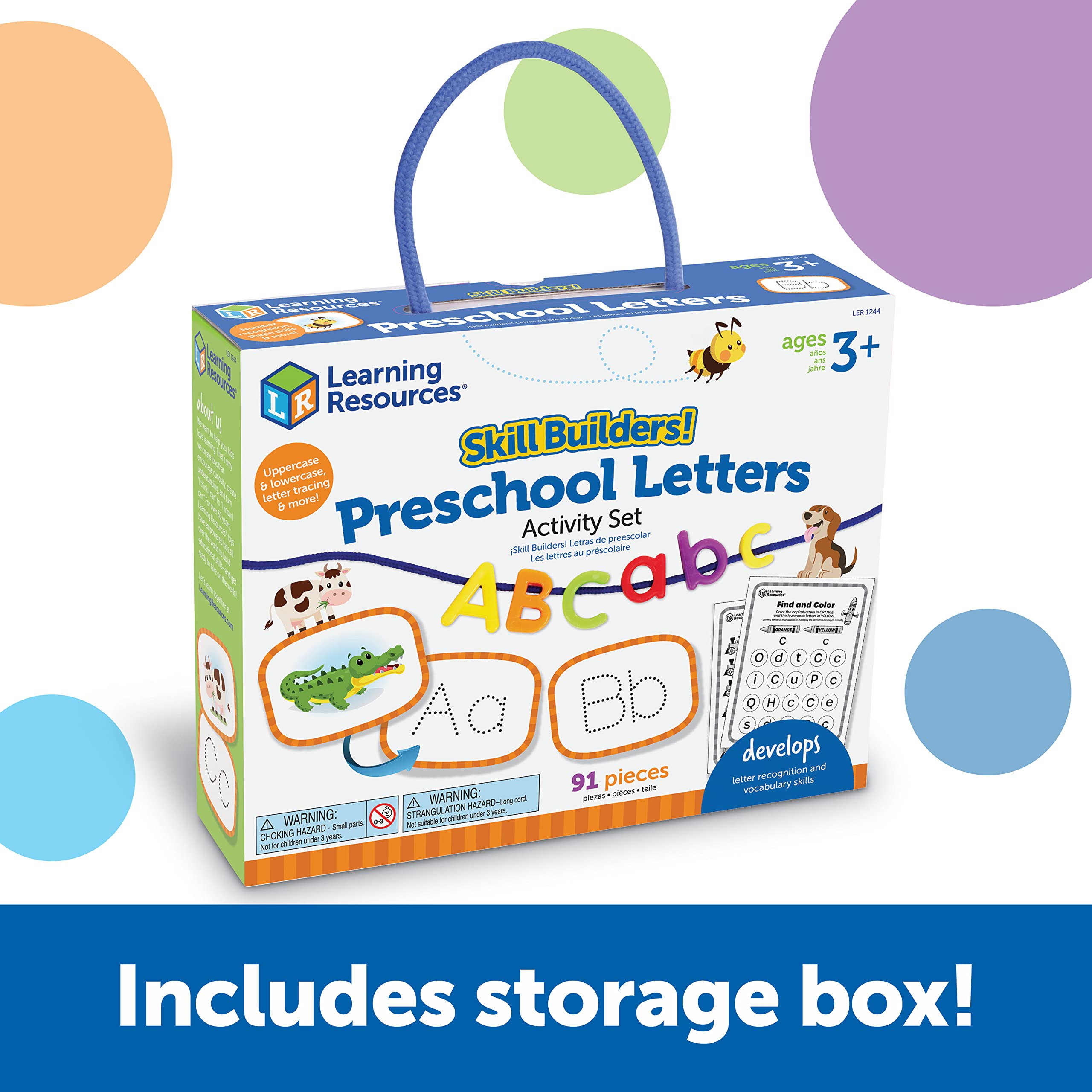 Foto 4 pulgar | ¡desarrolladores De Habilidades! Set De Aprendizaje De Letras Para Preescolar, 91 Piezas - Venta Internacional.
