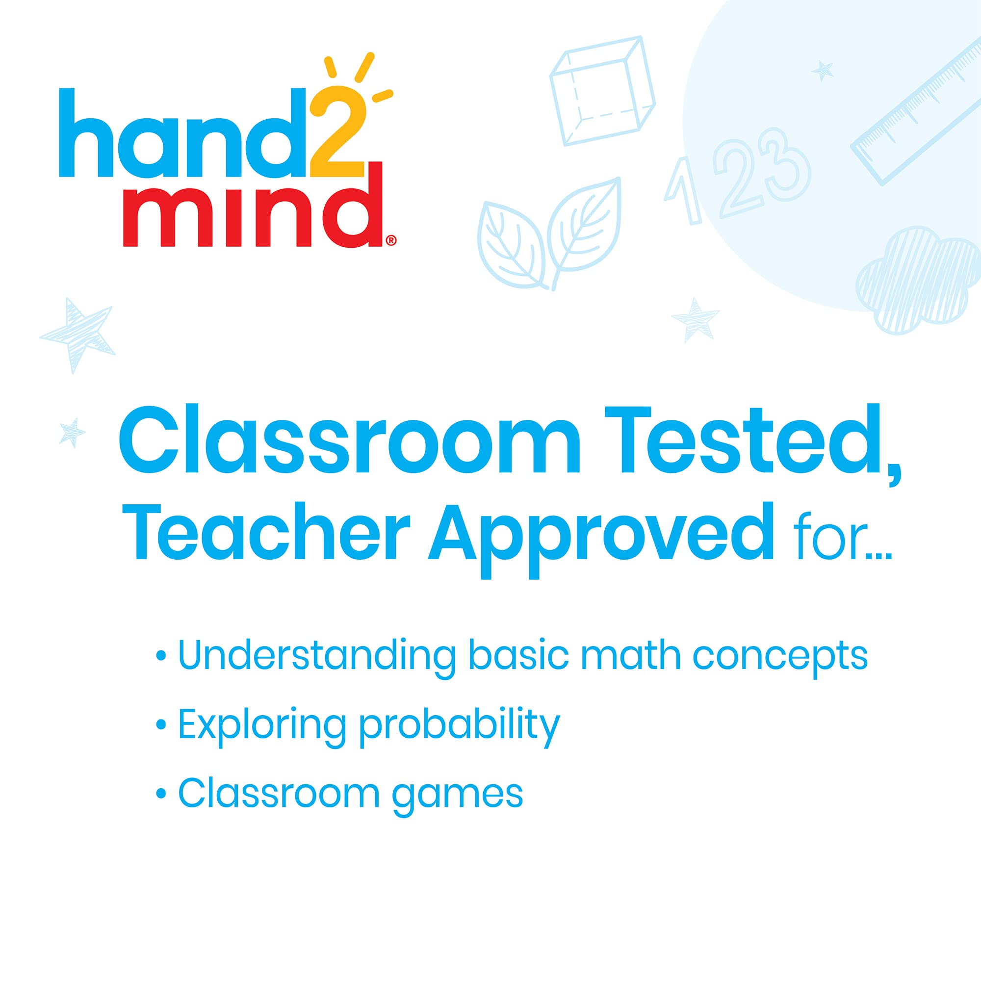 Foto 3 pulgar | Dice Hand2mind, Pequeño, De Plástico, Para Escribir O Limpiar, Para Niños De 5 A 8 Años - Venta Internacional.