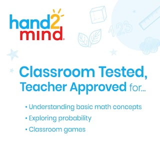 Foto 2 | Dice Hand2mind, Pequeño, De Plástico, Para Escribir O Limpiar, Para Niños De 5 A 8 Años - Venta Internacional.