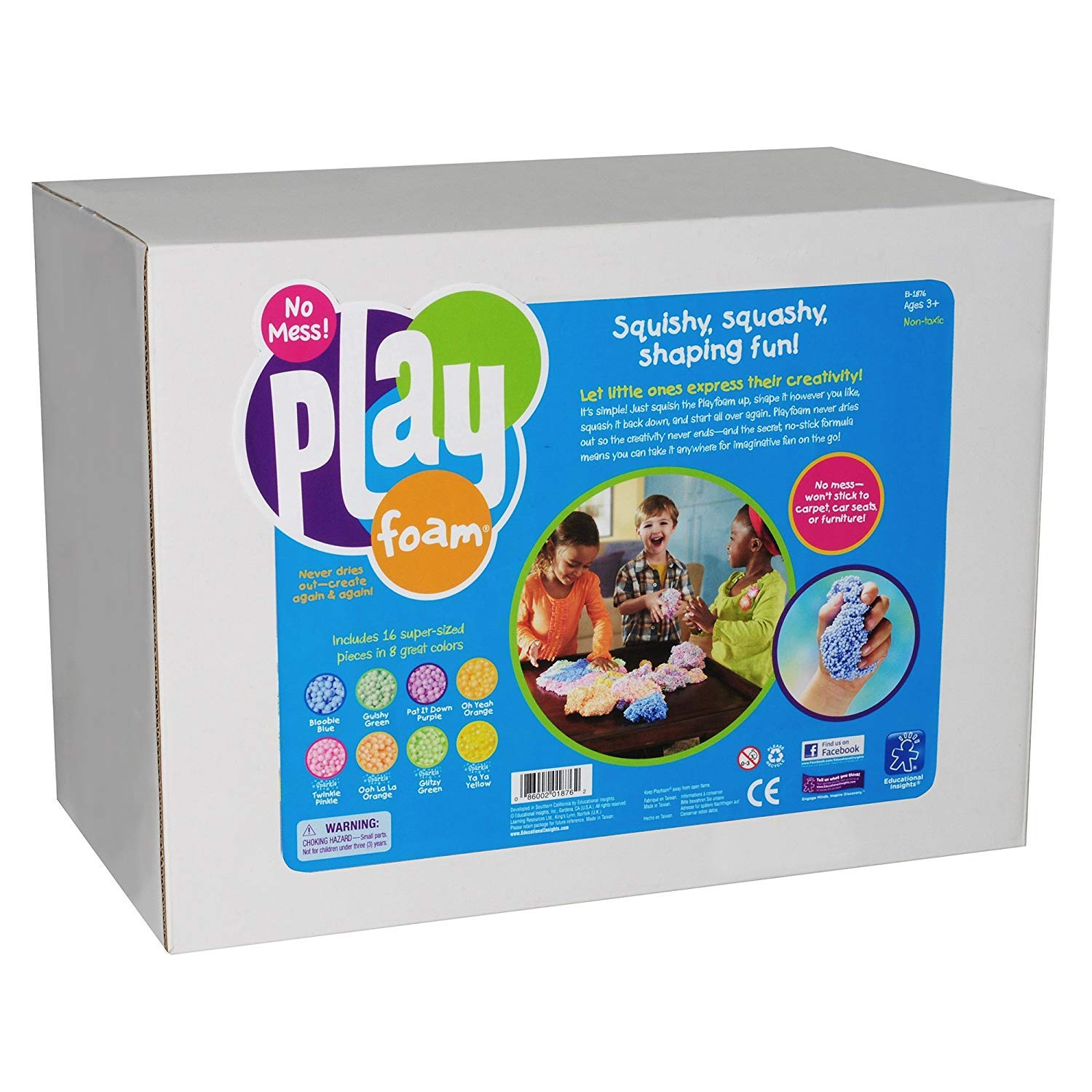 Paquete De 16 Unidades No Tóxicas De Playfoam Educational Insights - Venta Internacional.