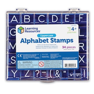 Foto 1 | Alphabet Stamps Learning Resources En Mayúsculas, Juego De 26 Unidades Para Mayores De 4 Años - Venta Internacional.