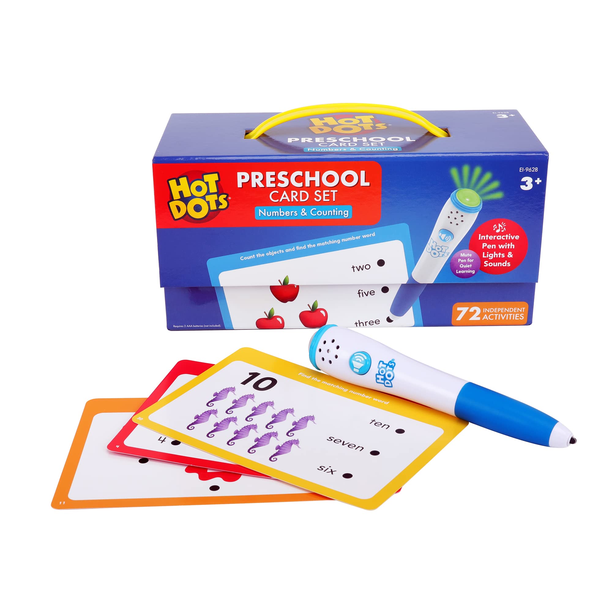 Conjunto Educativo Educational Insights Hot Dots Numbers 3+ - Venta Internacional.