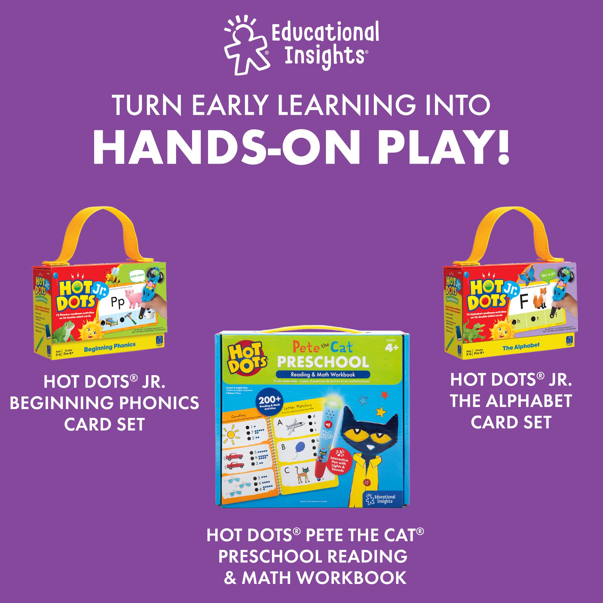 Foto 7 pulgar | Conjunto Educativo Educational Insights Hot Dots Numbers 3+ - Venta Internacional.
