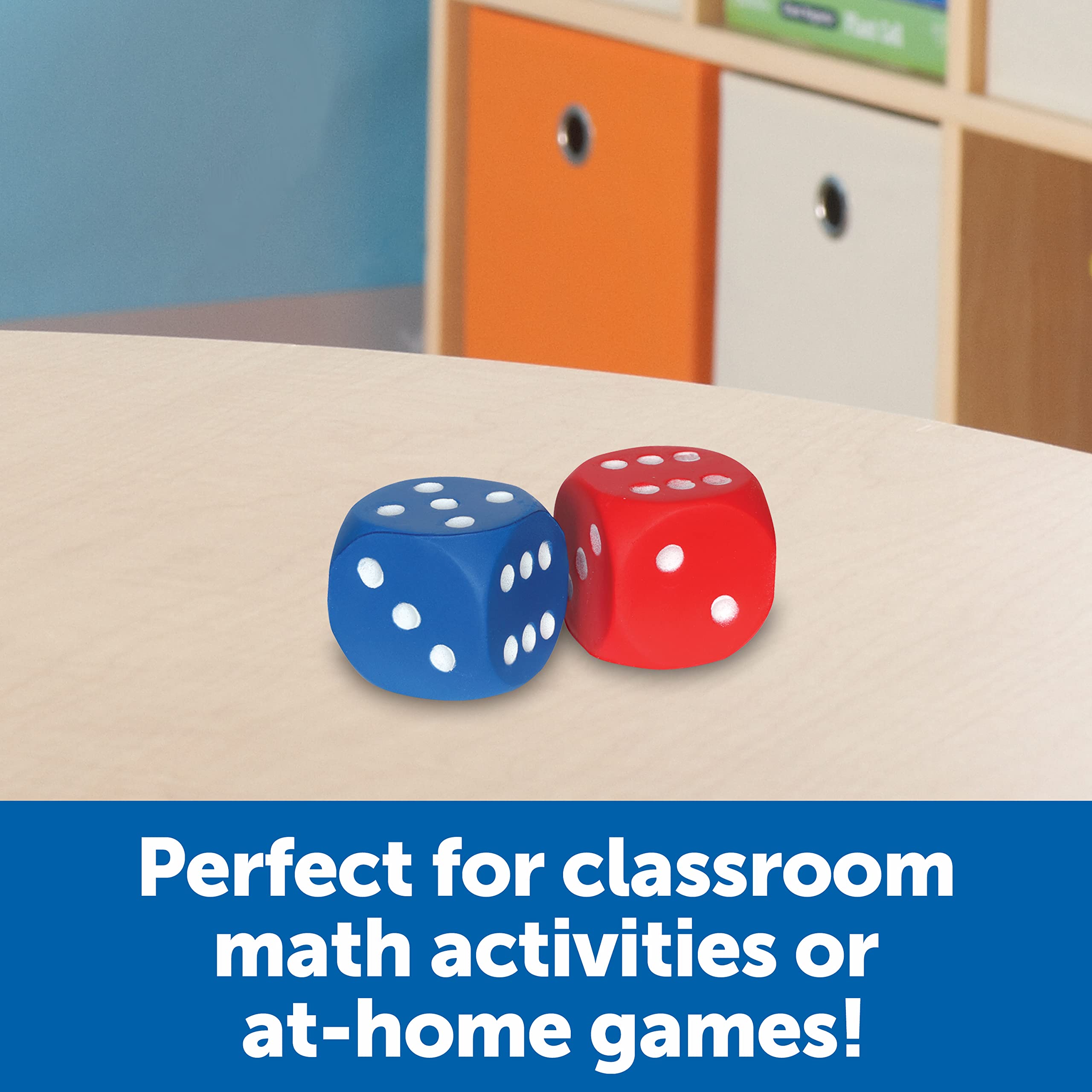 Foto 5 pulgar | Foam Dice Learning Resources Con Puntos Rojos Y Azules, 6 Caras, Juego De 2 - Venta Internacional.
