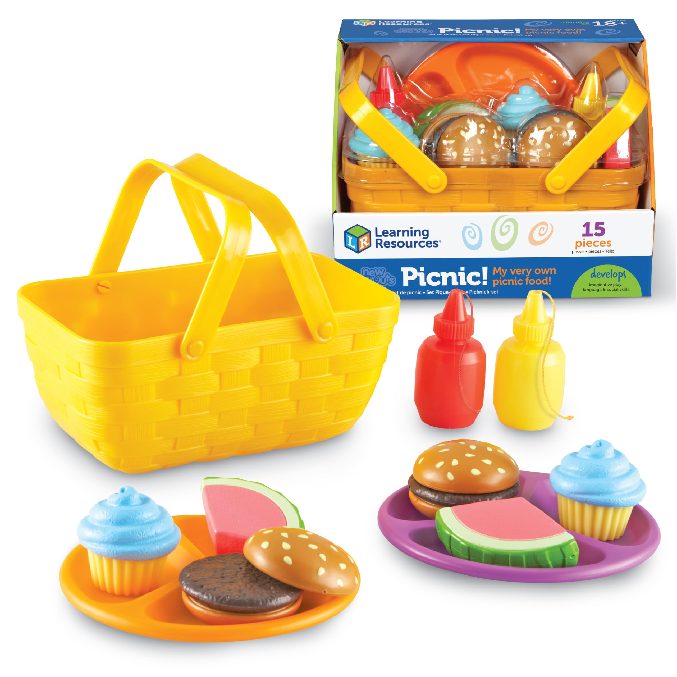Set De Pícnic Learning Resources New Sprouts, 15 Piezas Para Mayores De 18 Meses - Venta Internacional.
