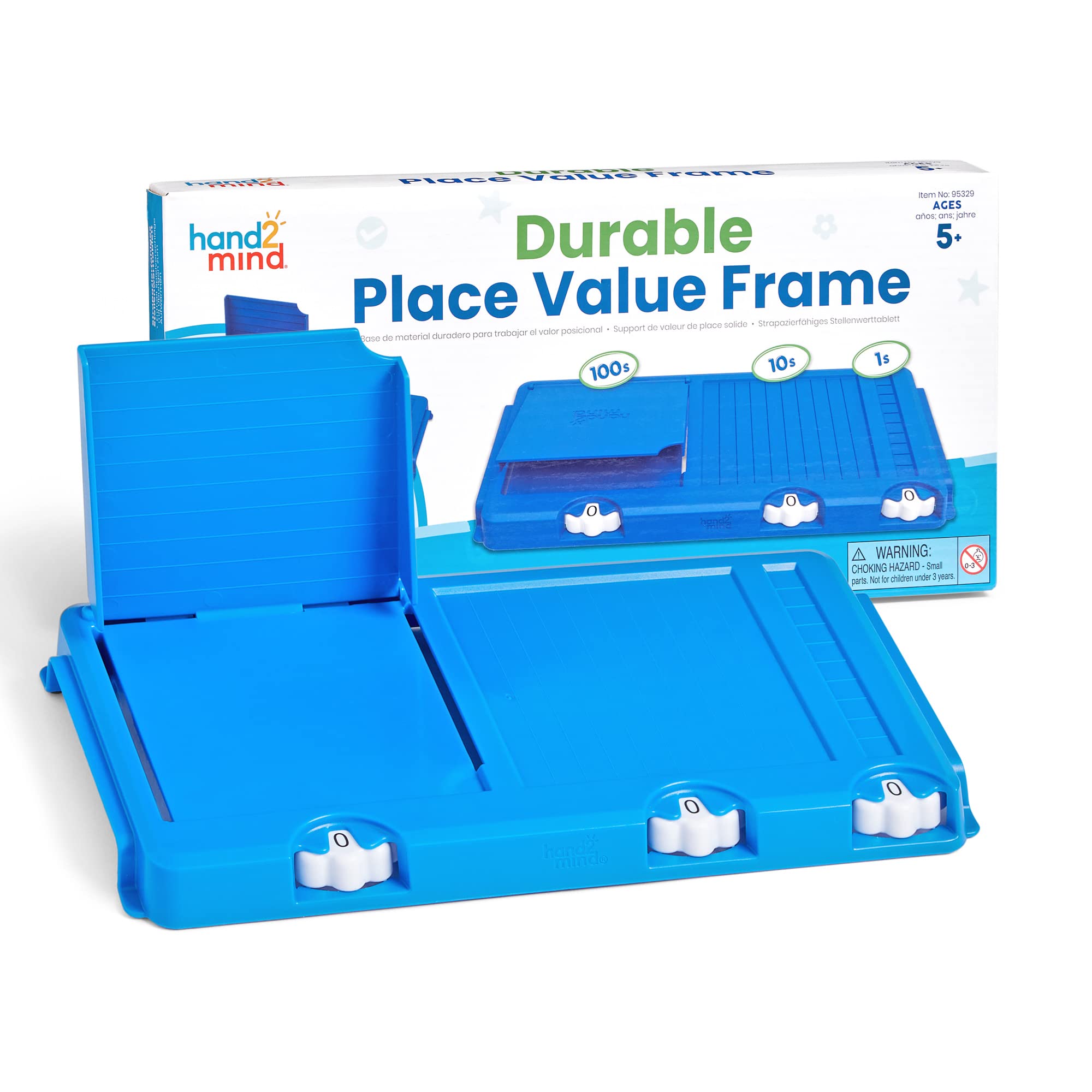 Marco Con Valor Posicional Hand2mind, Base Duradera, Diez Bloques - Venta Internacional.