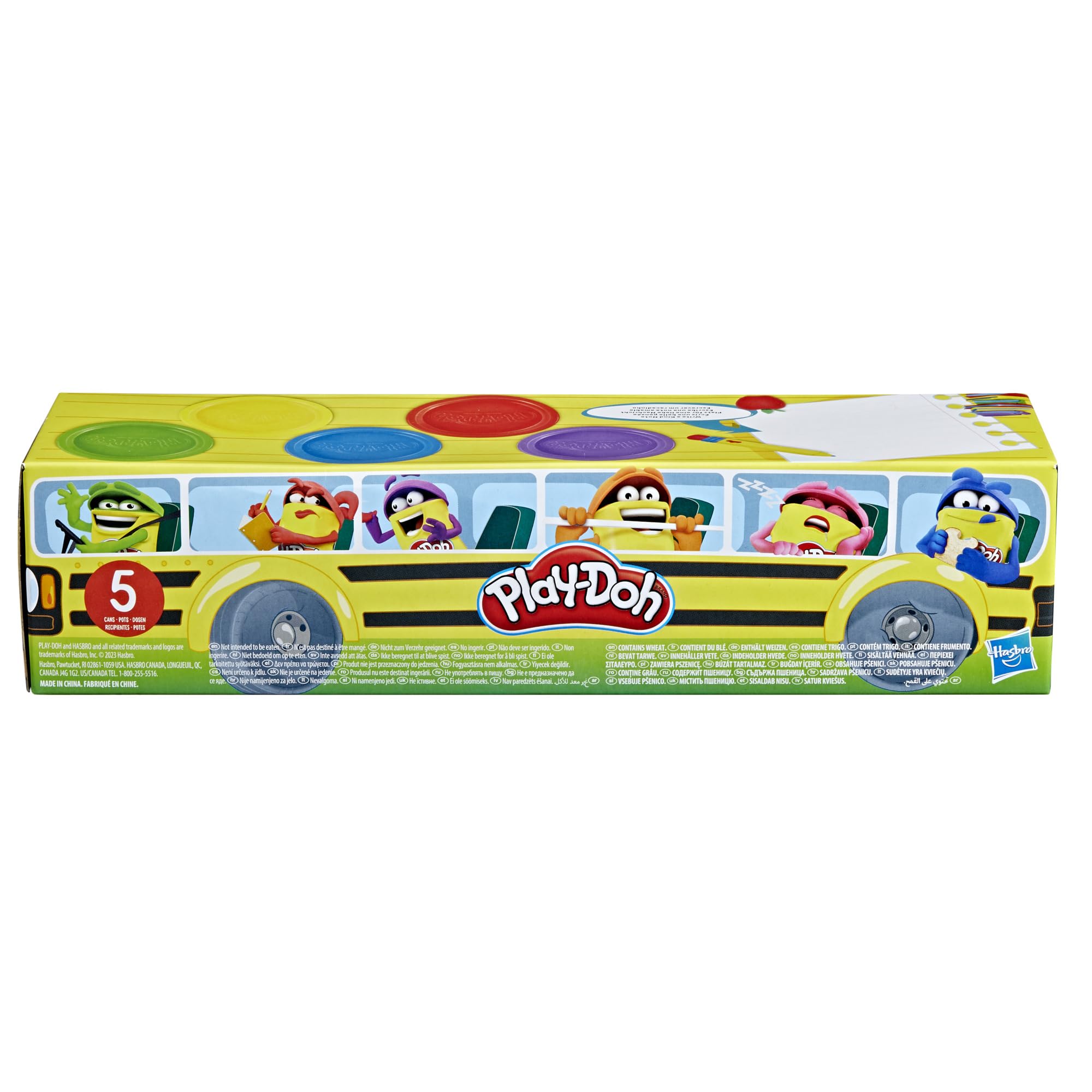 Foto 4 pulgar | Autobús Escolar Clay Play-doh, Paquete Variado De 5 Unidades, Hasbro - Venta Internacional.