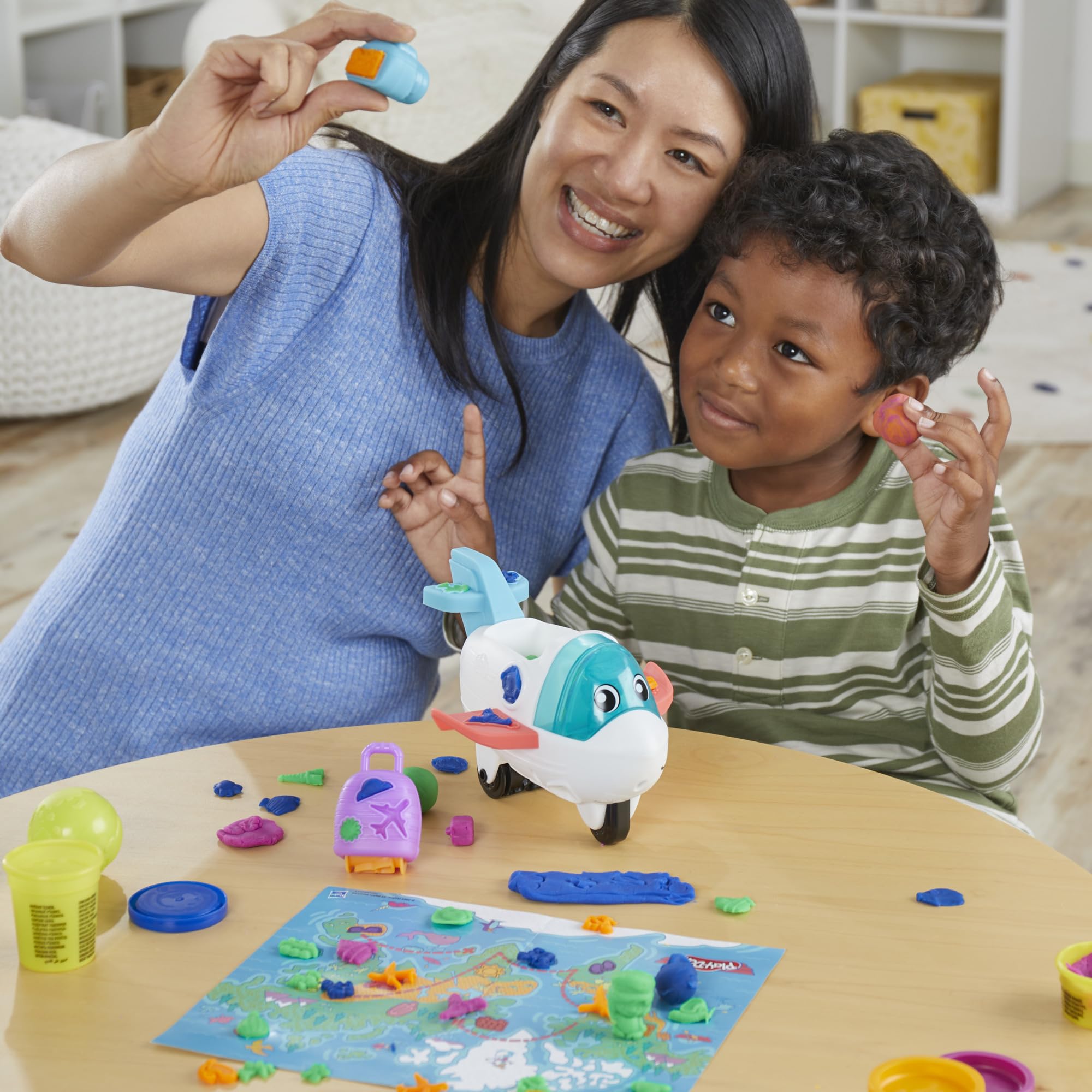 Foto 7 pulgar | Set De Inicio Play-doh Airplane Explorer Con Jet Y Mapa Mundial - Venta Internacional.