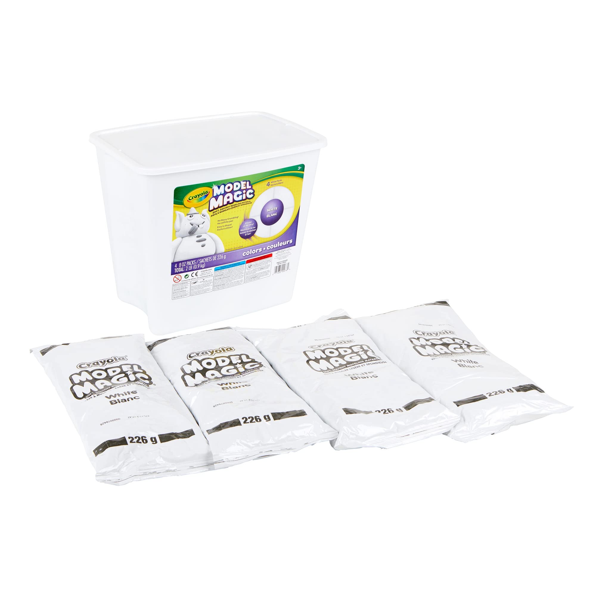 Foto 6 pulgar | Arcilla De Modelar Crayola Model Magic White, Cubo De 900 G Para Niños A Partir De 3 Años - Venta Internacional.