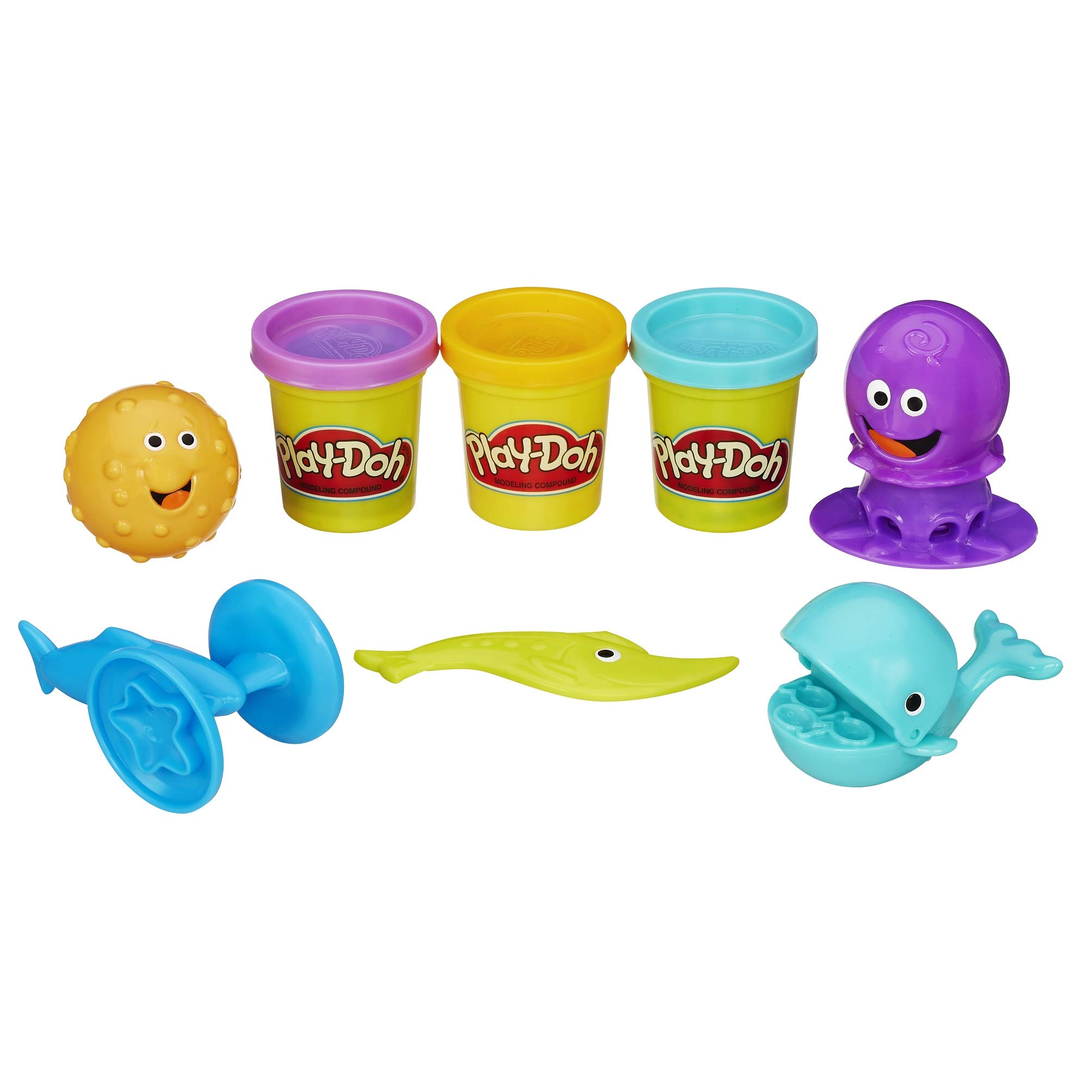 Foto 3 pulgar | Play-doh Ocean Tools Hasbro Para Niños De Más De 3 Años Con 3 Colores - Venta Internacional.